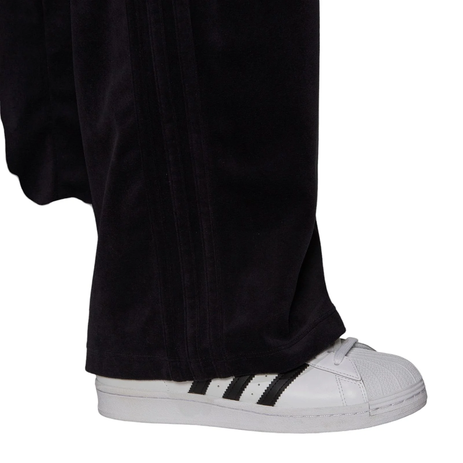 adidas Originals Womens Adicolor Velour Joggers - Black - Image 6