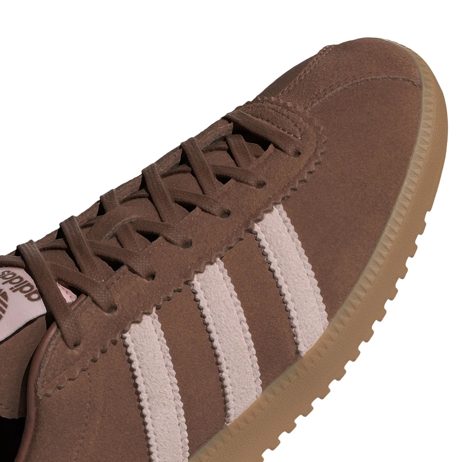 adidas Originals Womens Bermuda Shoes - Preloved Brown / Sandy Pink - Image 4