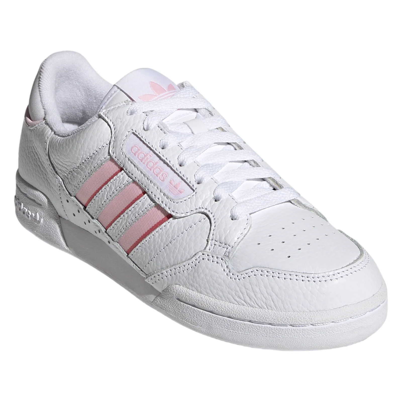 adidas Originals Womens Continental 80 Stripes Shoes - Cloud White / Clear Pink - Image 2