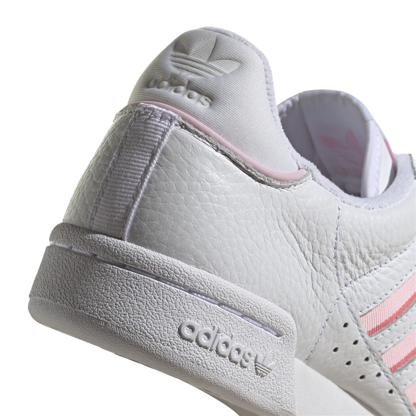 adidas Originals Womens Continental 80 Stripes Shoes - Cloud White / Clear Pink - Image 5