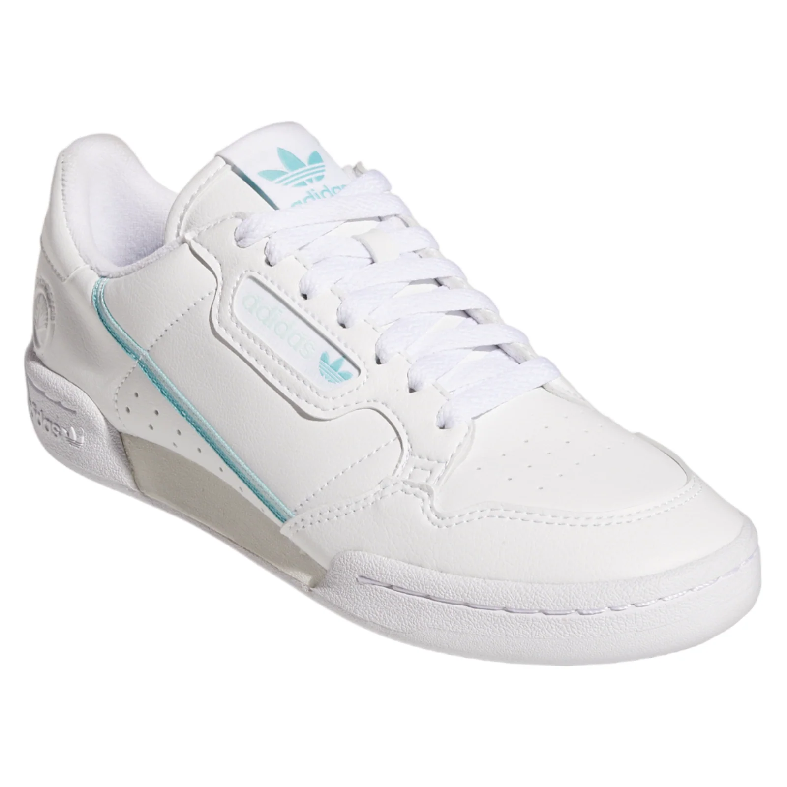 adidas Originals Womens Continental 80 Vegan Trainers - White / Halo Mint - Image 2