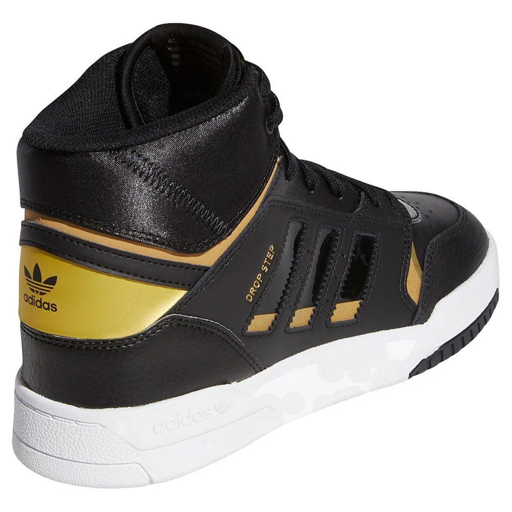 adidas Originals Womens Drop Step Shoes - Black/Gold - Image 3