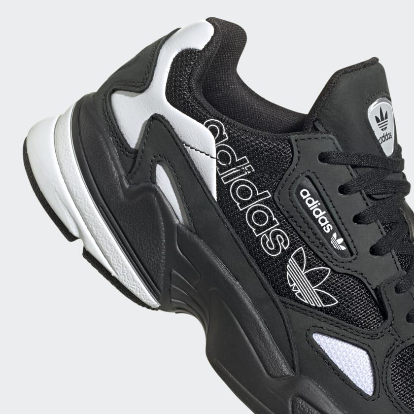 adidas Originals Womens Falcon K-Pop Shoes - Core Black - Image 4
