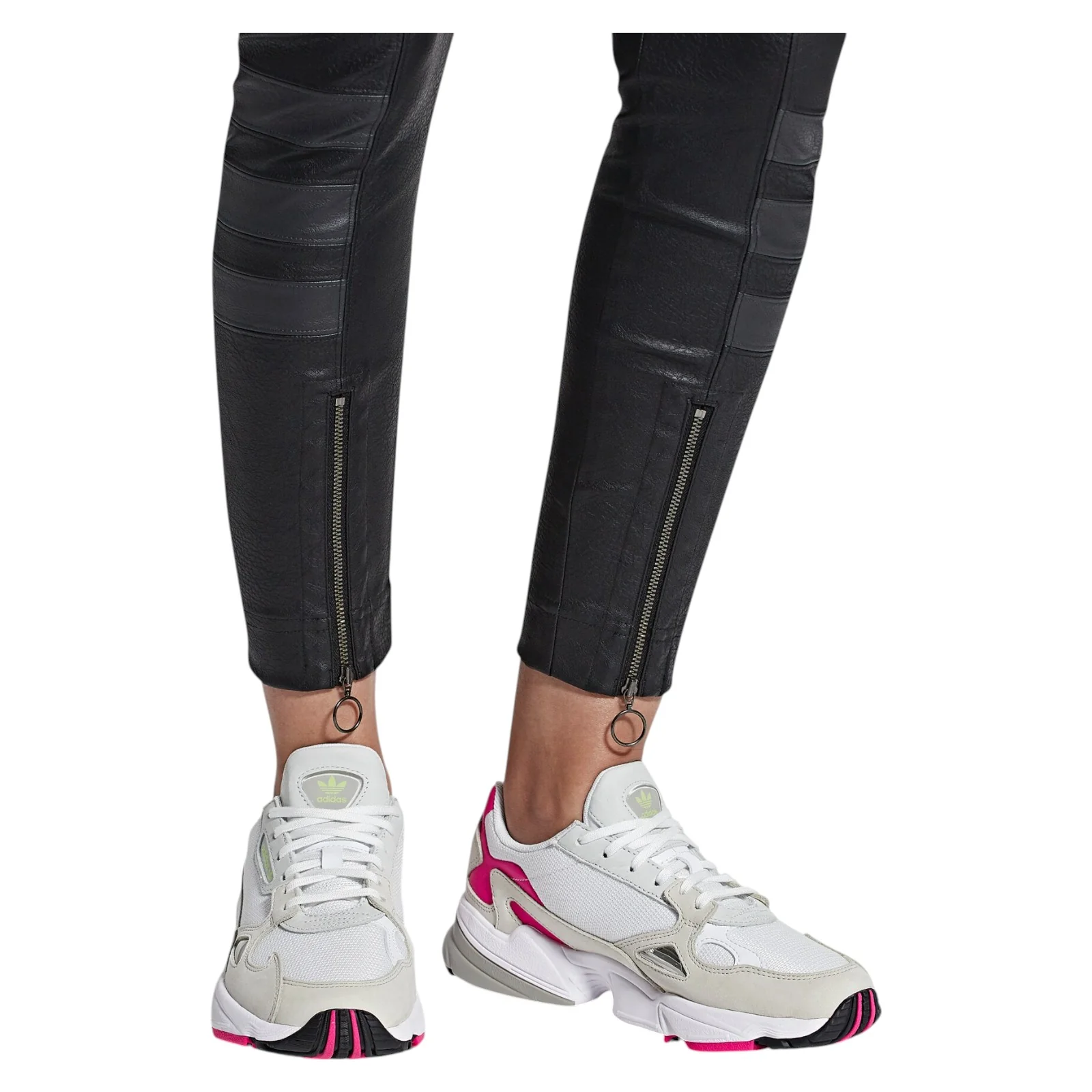 adidas Originals Womens Falcon Shoes - Grey Pink - Image 4