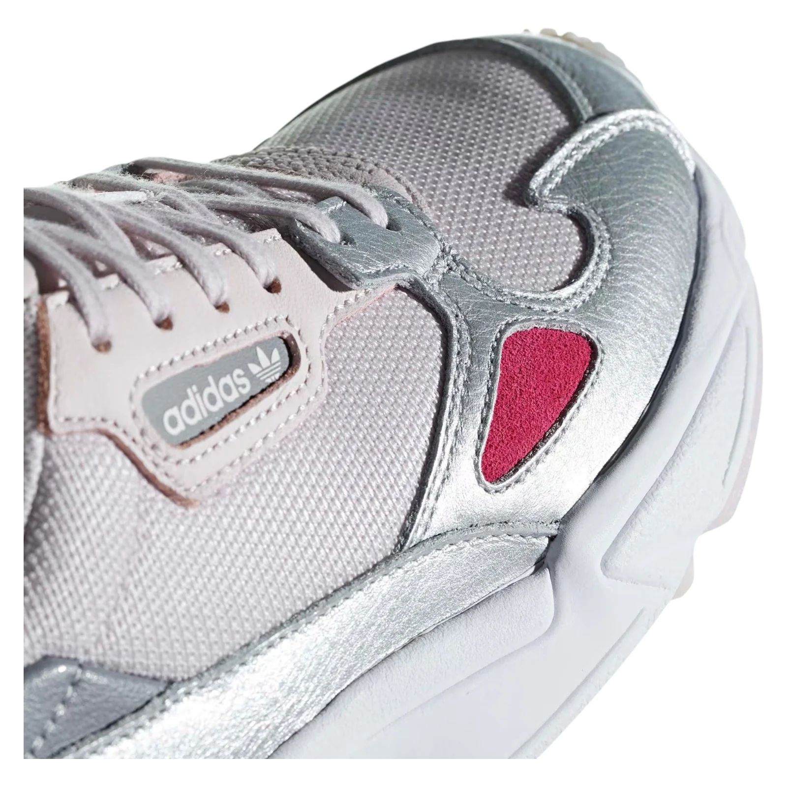 adidas Originals Womens Falcon Shoes - Orchid Tint Silver Metallic - Image 10