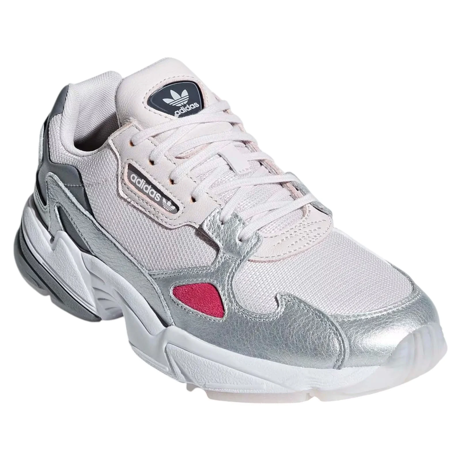 adidas Originals Womens Falcon Shoes - Orchid Tint Silver Metallic - Image 2