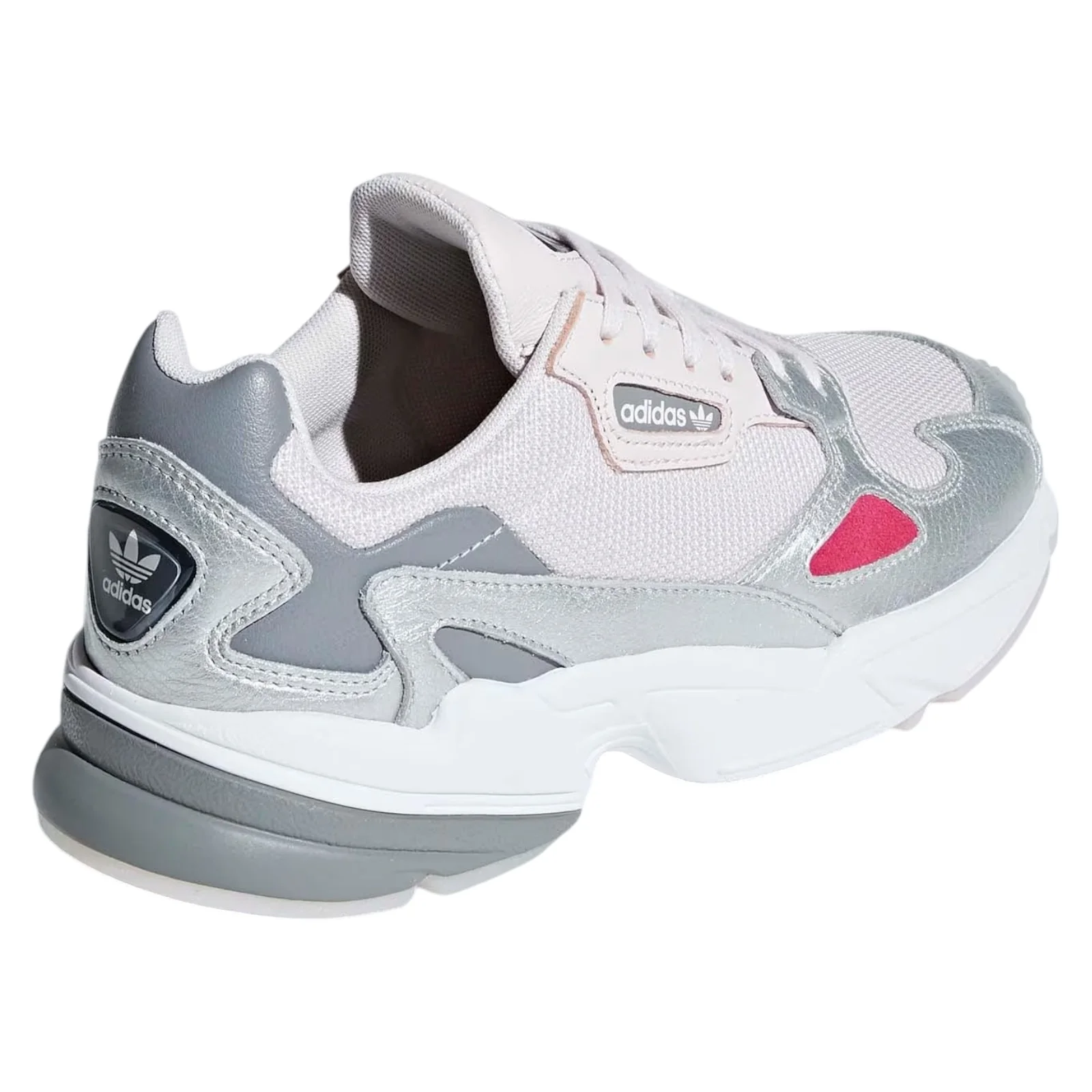 adidas Originals Womens Falcon Shoes - Orchid Tint Silver Metallic - Image 3