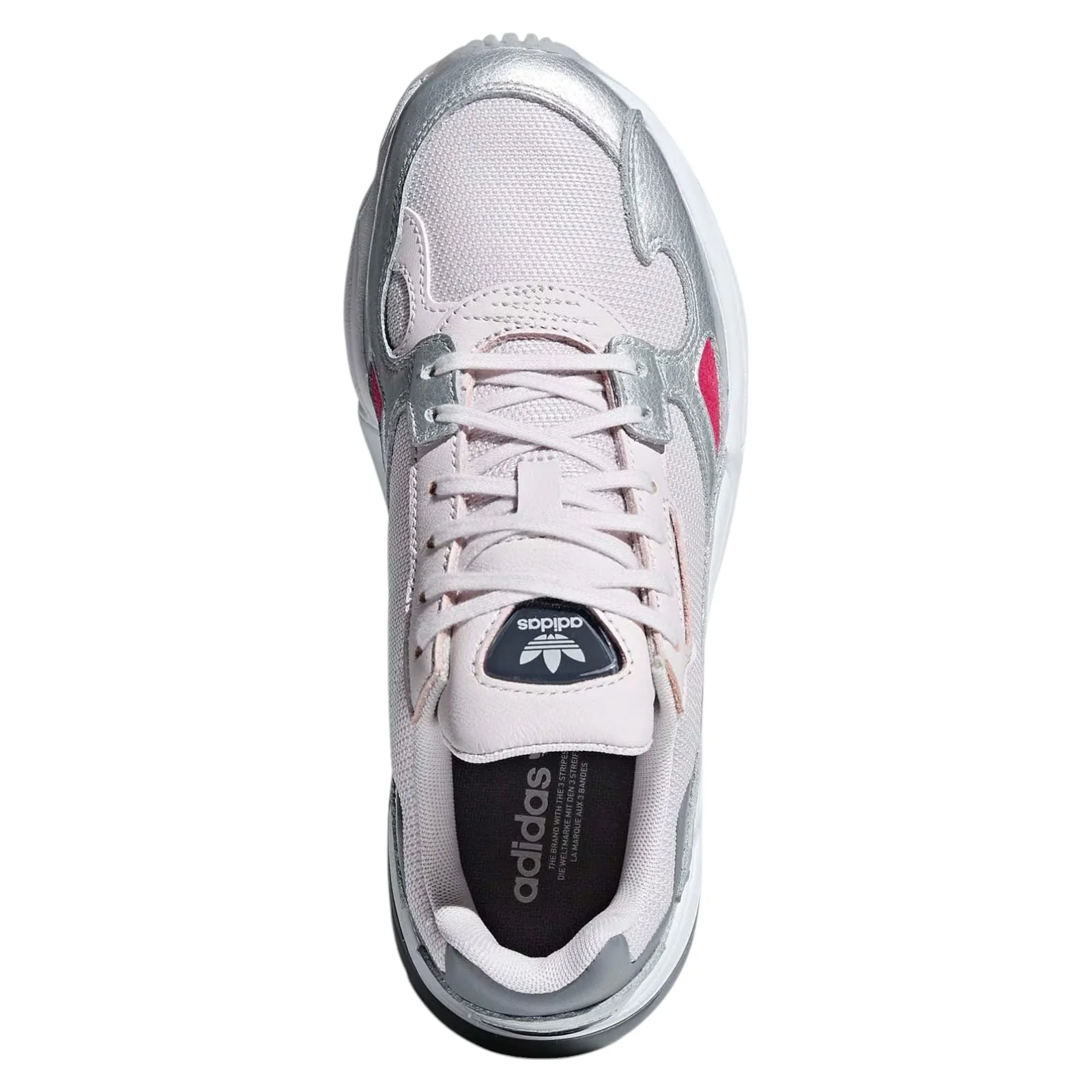 adidas Originals Womens Falcon Shoes - Orchid Tint Silver Metallic - Image 5