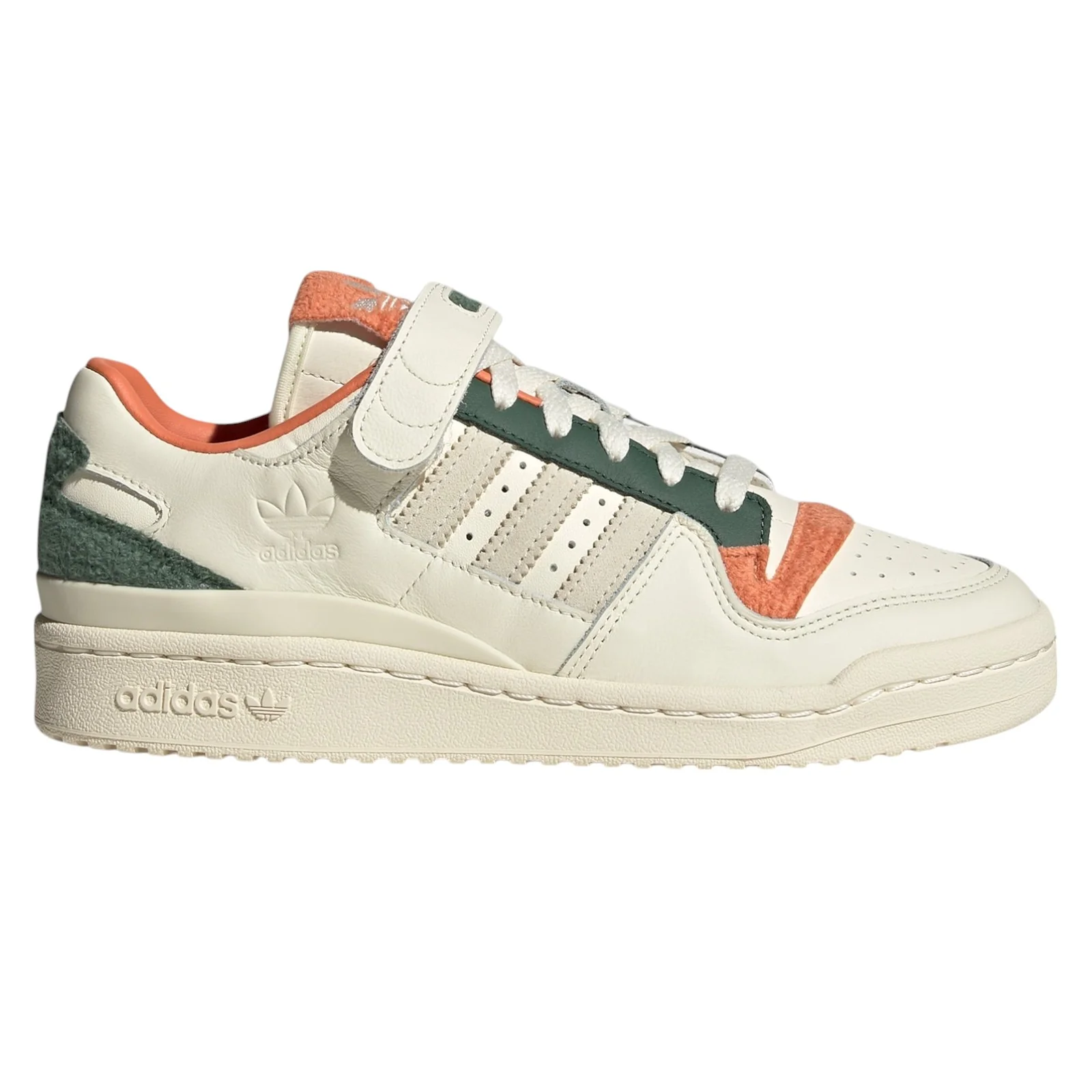 adidas Originals Womens Forum 84 Low Fleece Shoes - Cream Green