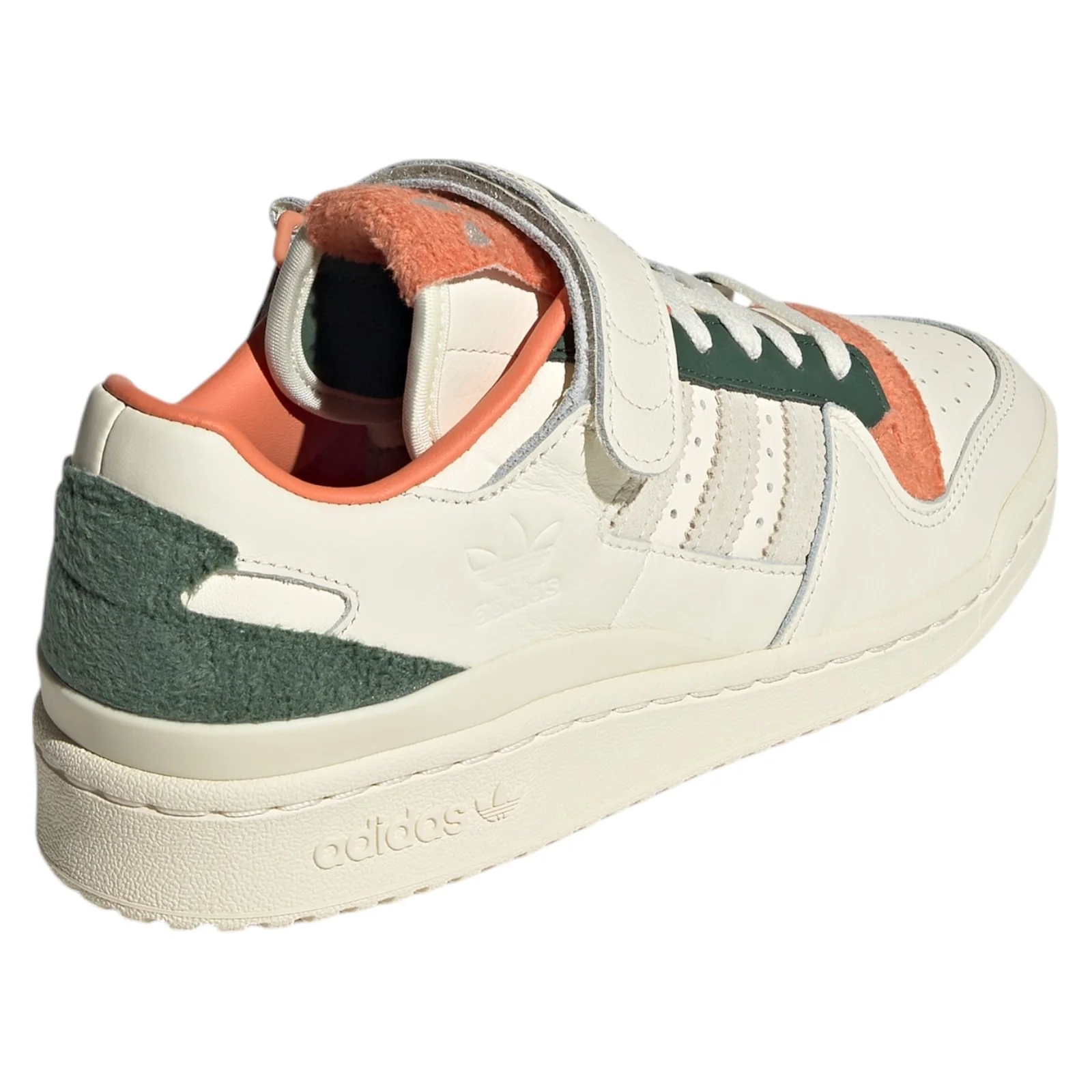adidas Originals Womens Forum 84 Low Fleece Shoes - Cream Green - Image 3