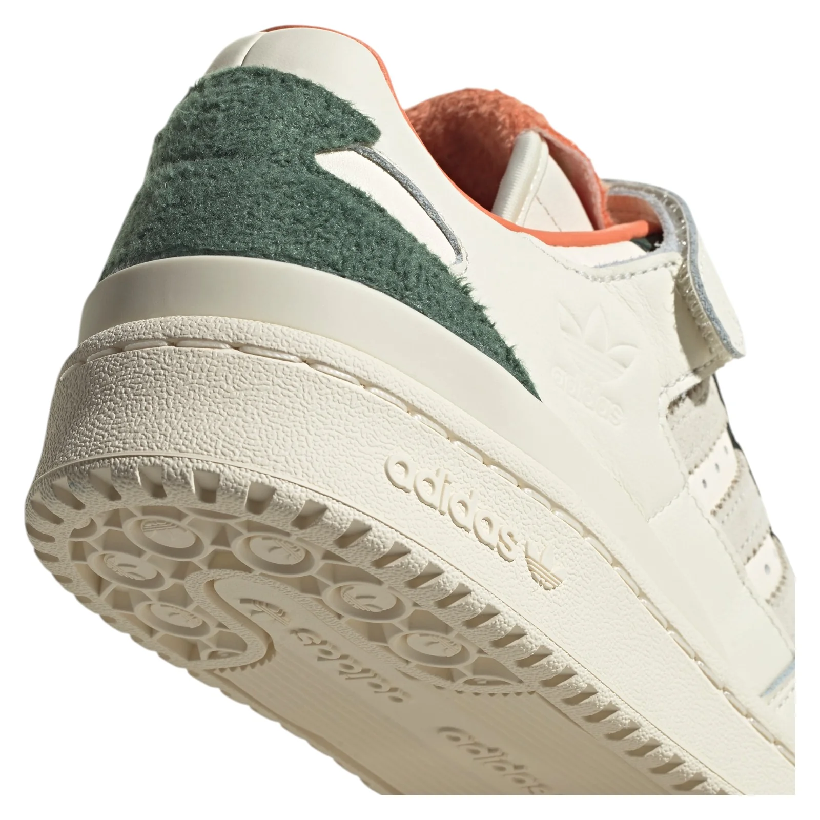 adidas Originals Womens Forum 84 Low Fleece Shoes - Cream Green - Image 6
