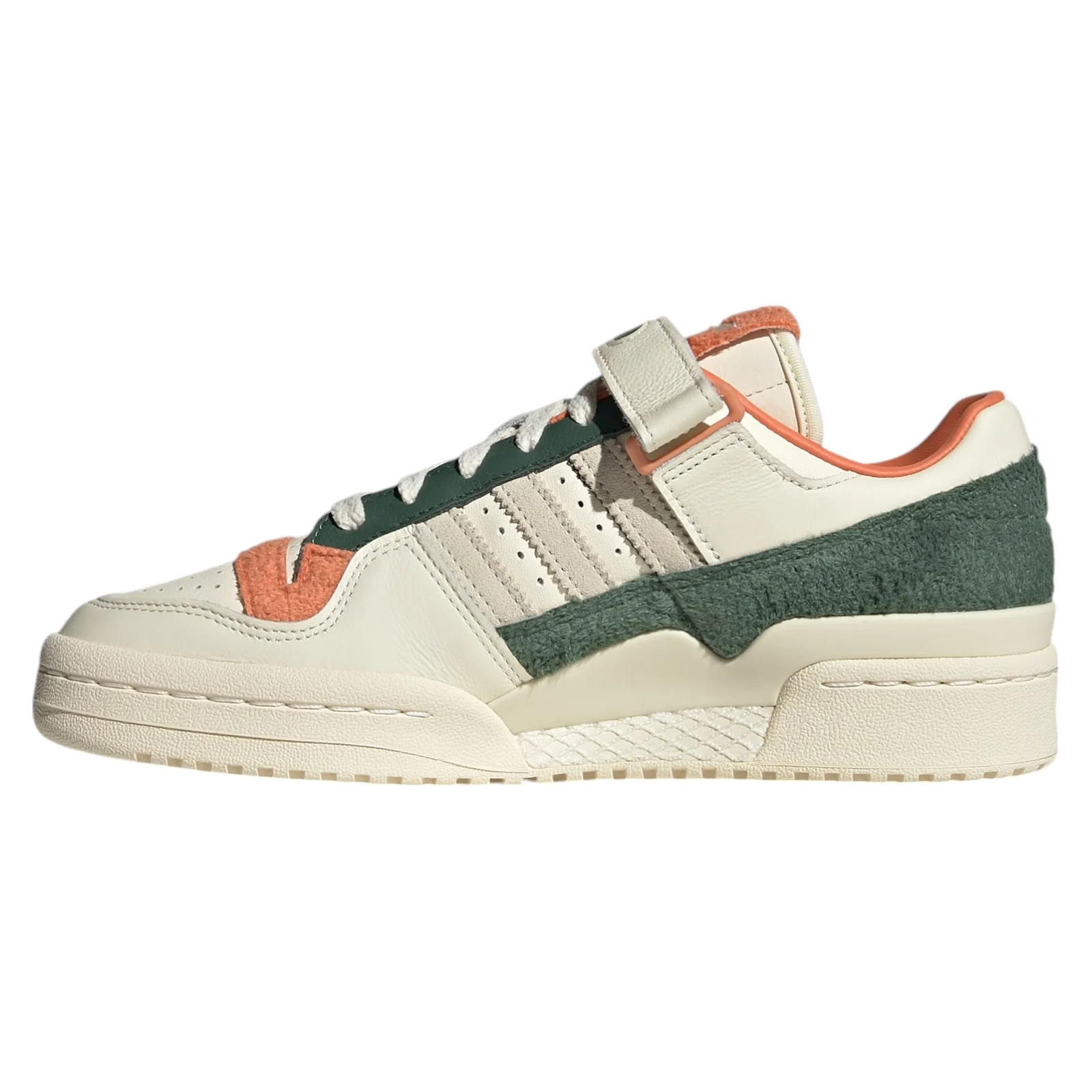 adidas Originals Womens Forum 84 Low Fleece Shoes - Cream Green - Image 8