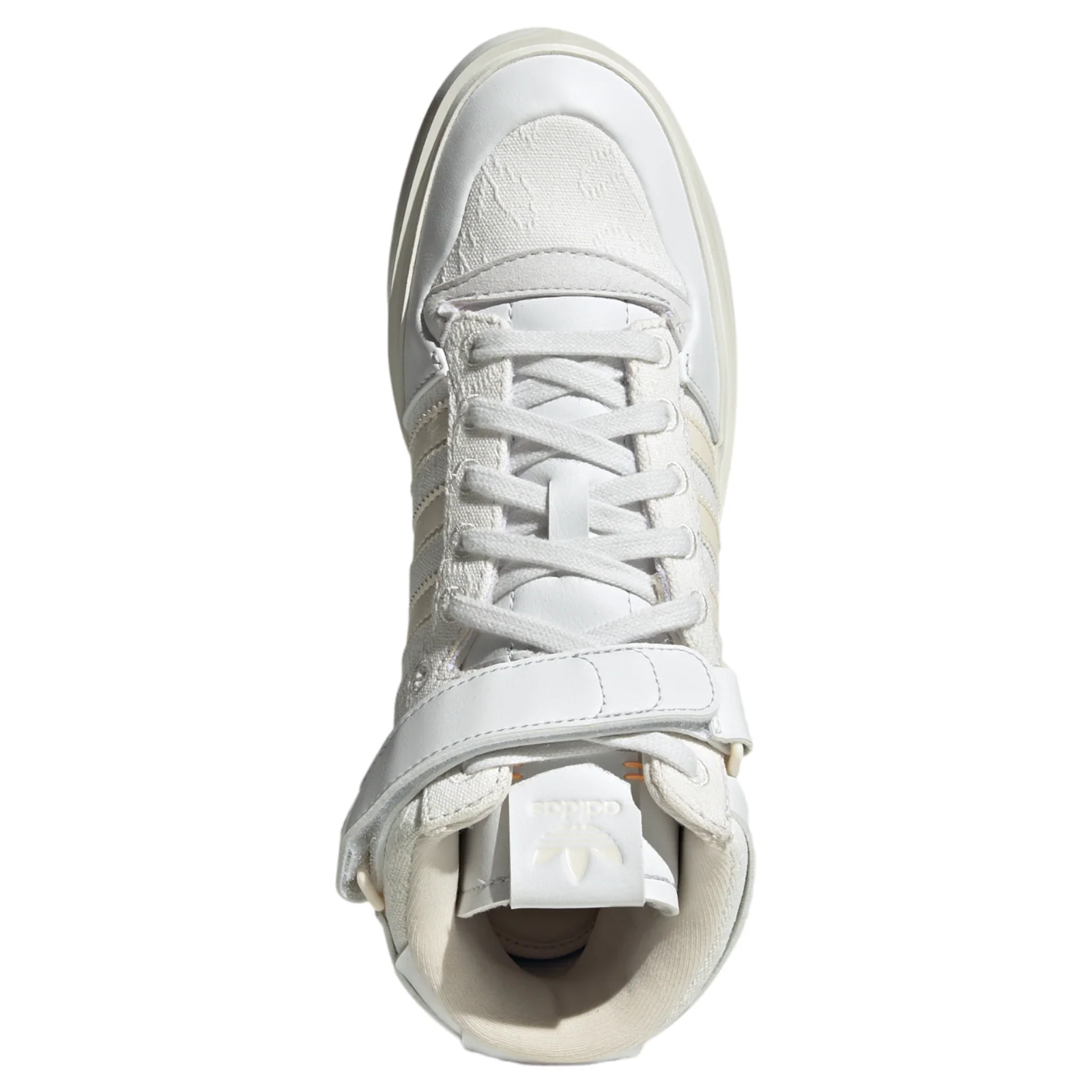 adidas Originals Womens Forum Bonega Mid Chunky Platform Shoes - Cream Crystal - Image 4