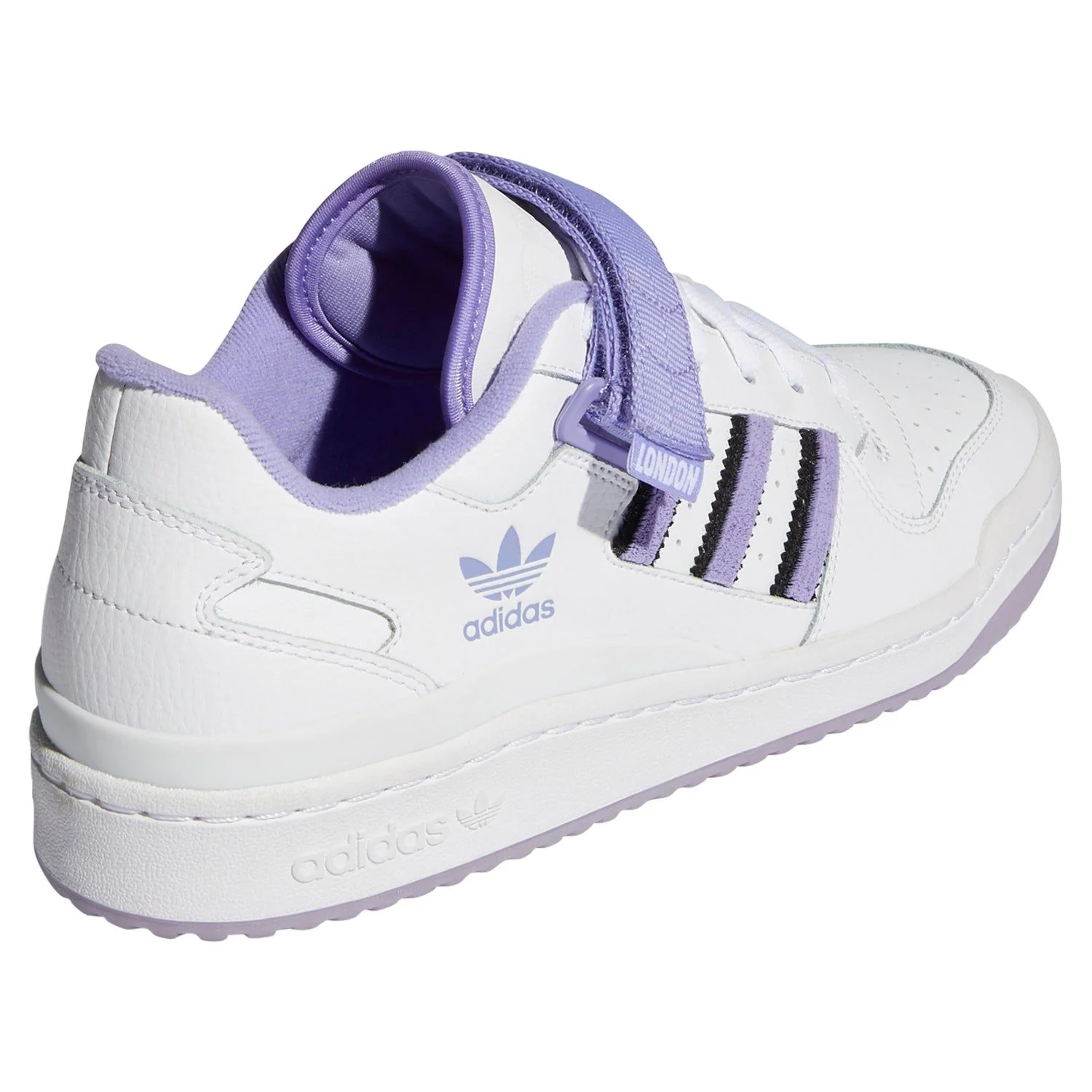 adidas Originals Womens Forum Low City Shoes - White/Purple - Image 3