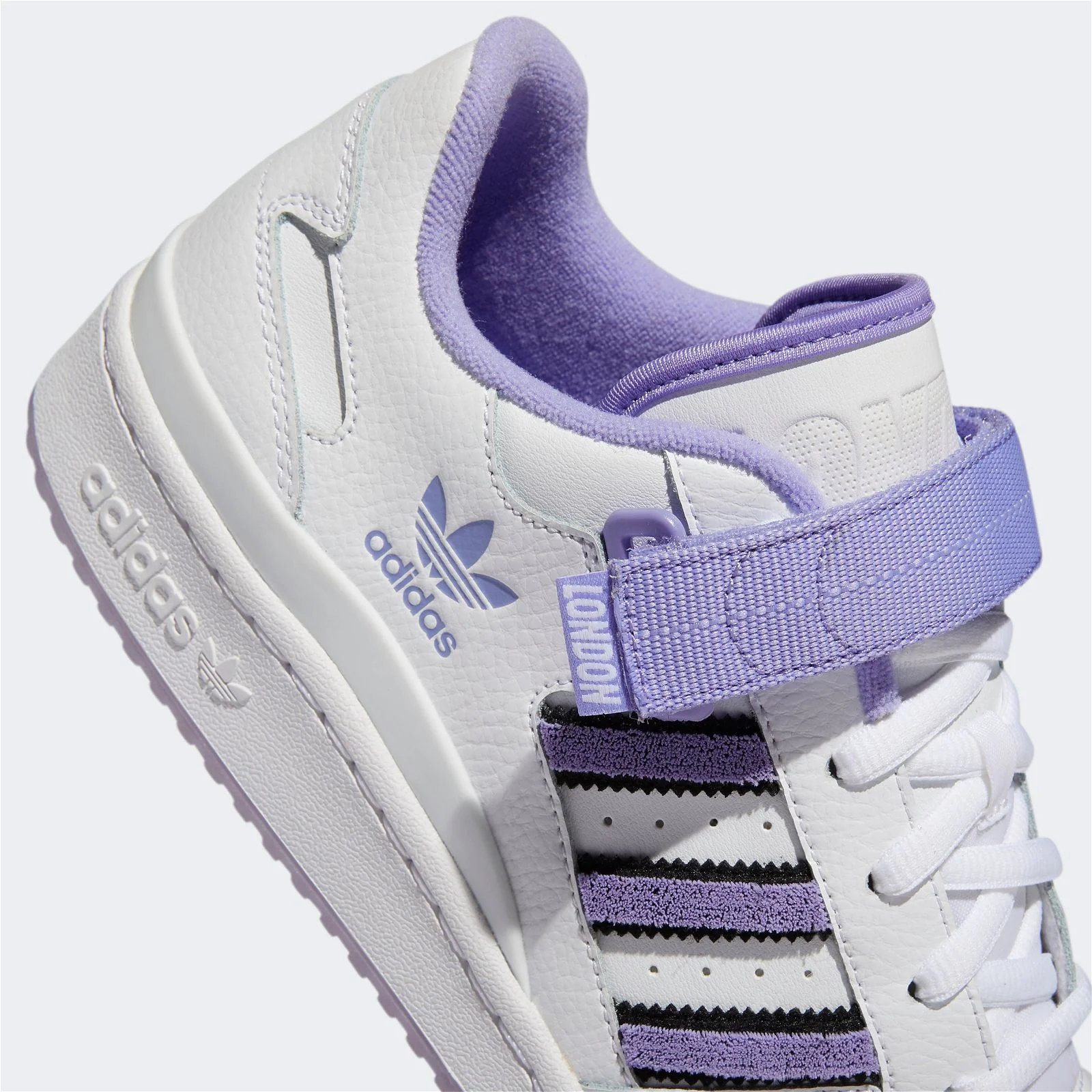 adidas Originals Womens Forum Low City Shoes - White/Purple - Image 4