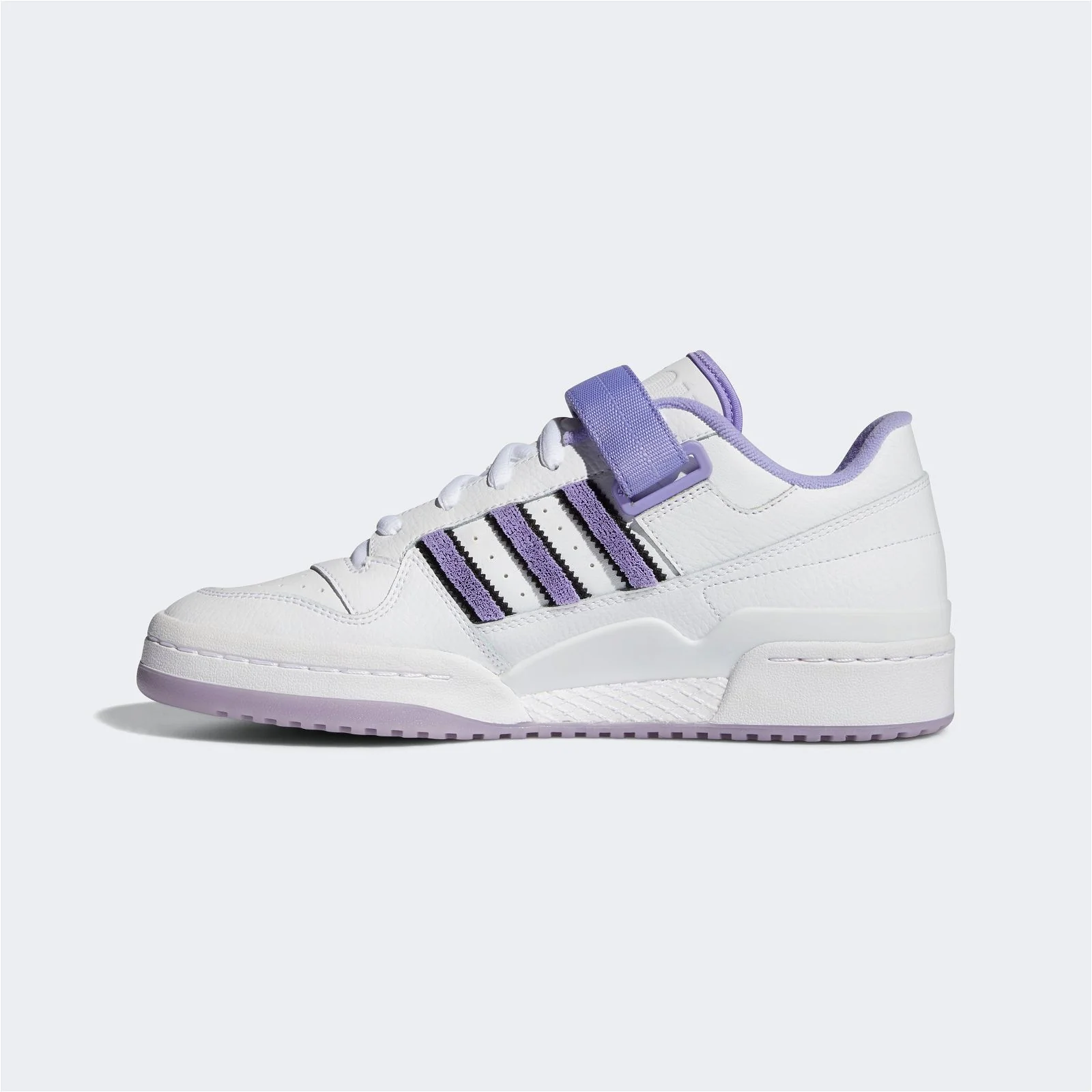 adidas Originals Womens Forum Low City Shoes - White/Purple - Image 8
