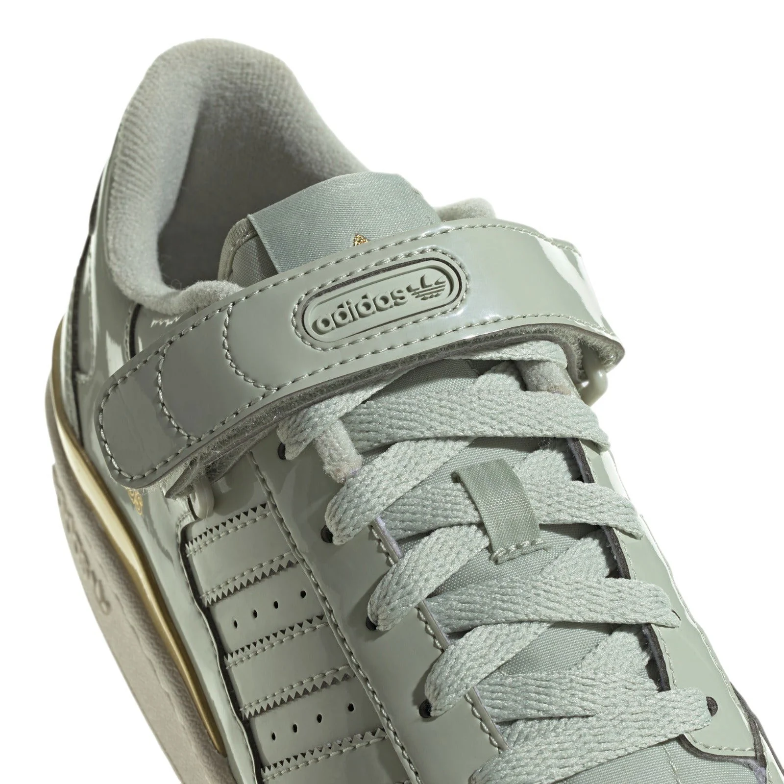 adidas Originals Womens Forum Low Shoes - Halo Green / Matte Gold - Image 4