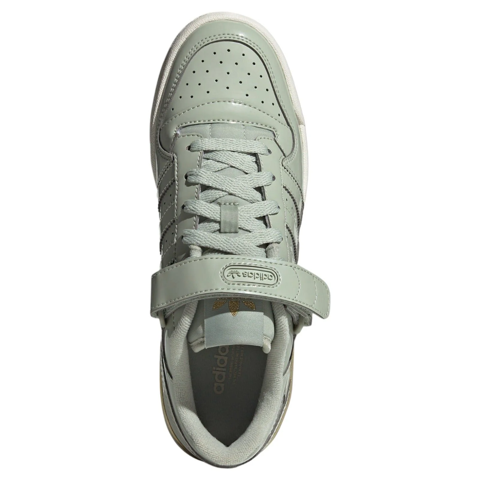 adidas Originals Womens Forum Low Shoes - Halo Green / Matte Gold - Image 6
