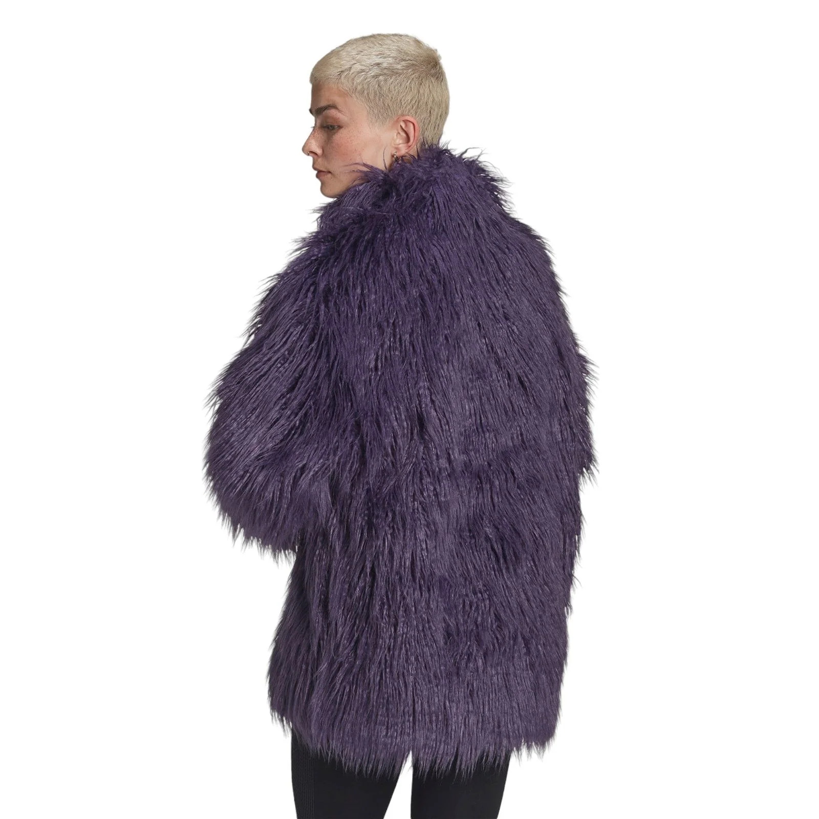 adidas Originals Women's Furry Jacket - Purple - Image 5