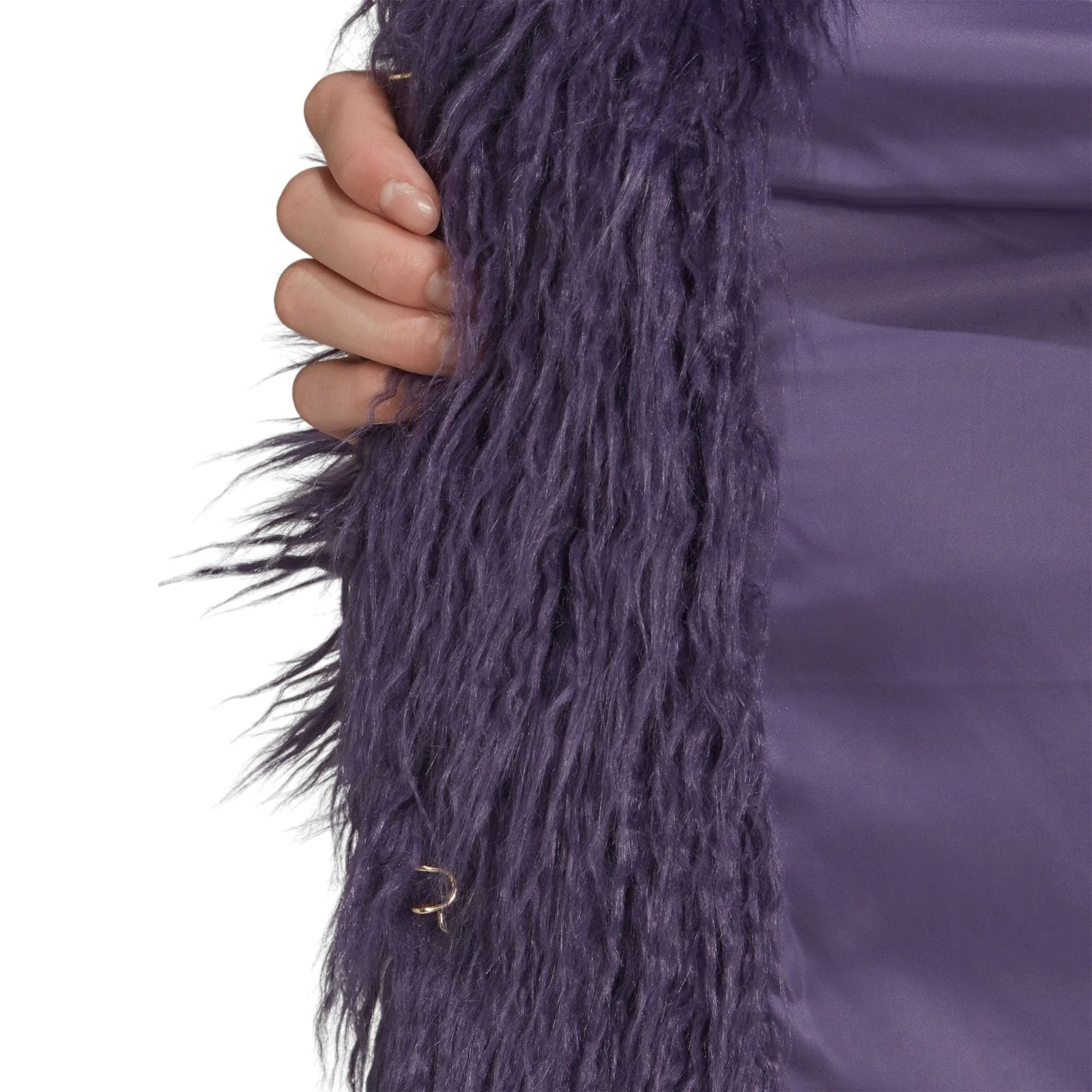 adidas Originals Women's Furry Jacket - Purple - Image 7