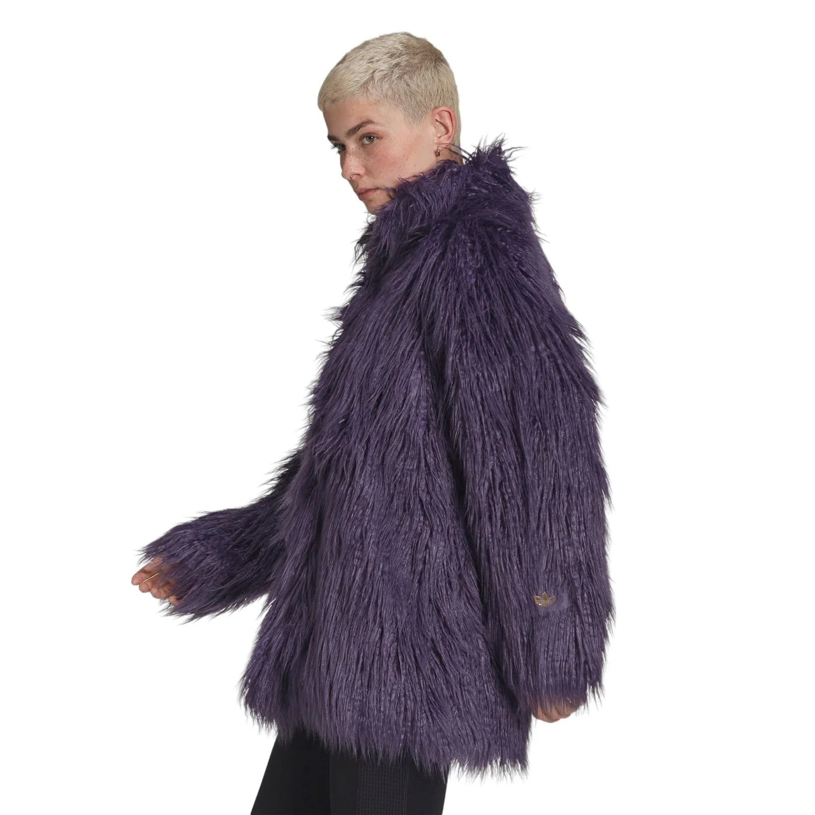 adidas Originals Women's Furry Jacket - Purple - Image 8
