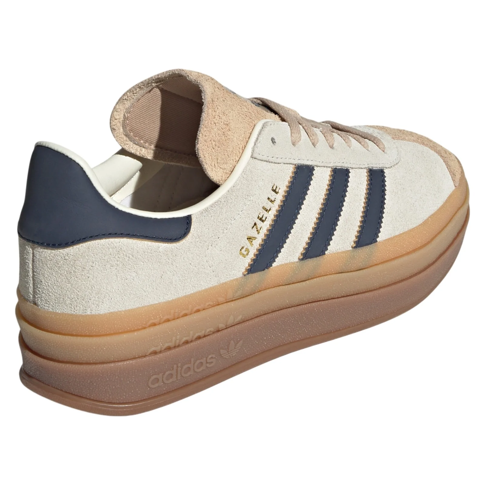 adidas Originals Women's Gazelle Bold Shoes - Cream Night Indigo - Image 3