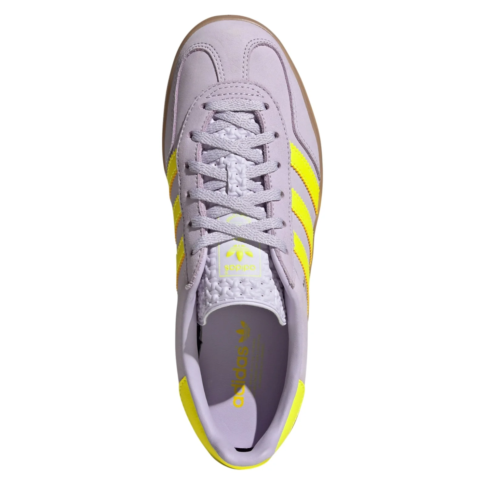 adidas Originals Womens Gazelle Indoor Shoes - Purple / Solar Yellow - Image 6