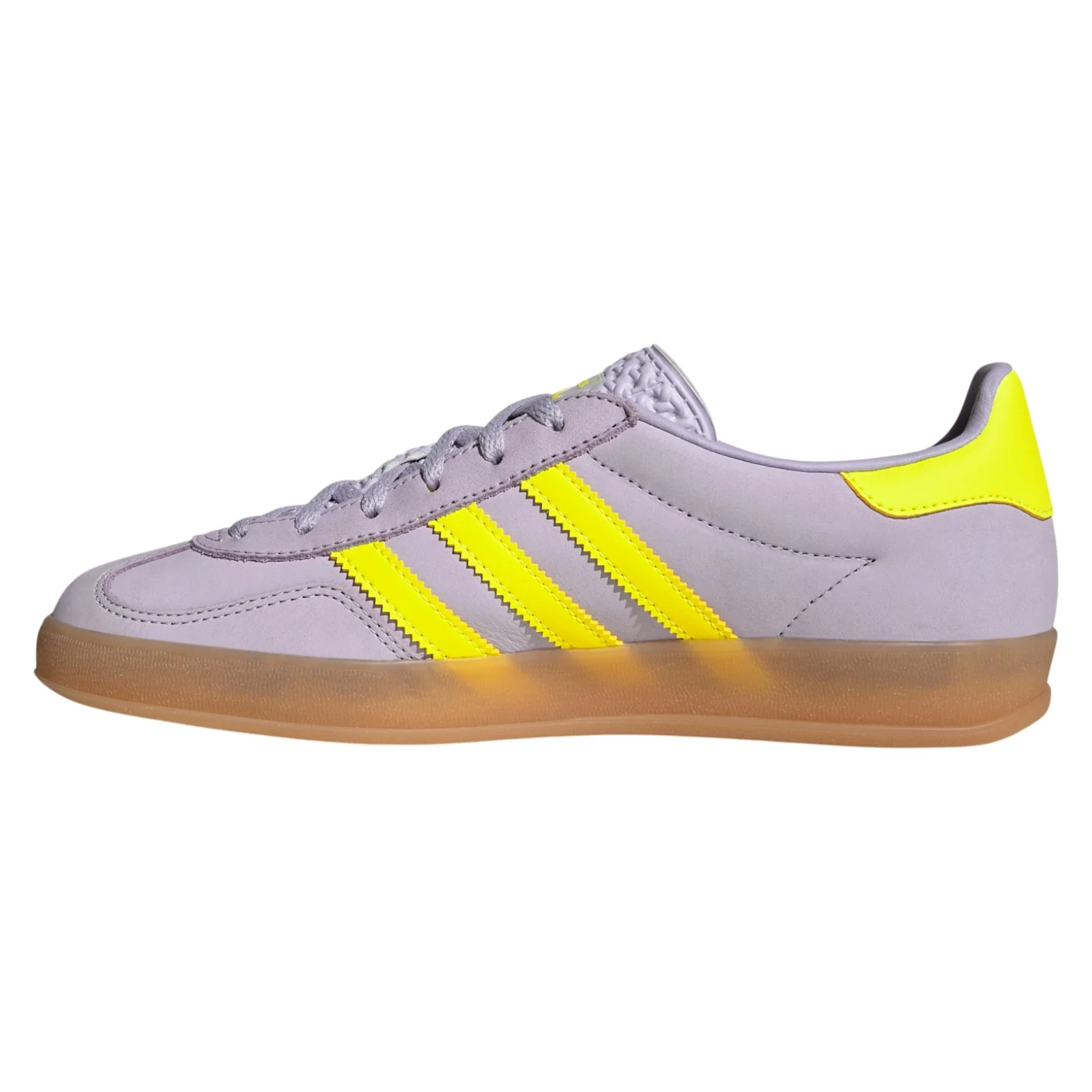 adidas Originals Womens Gazelle Indoor Shoes - Purple / Solar Yellow - Image 8