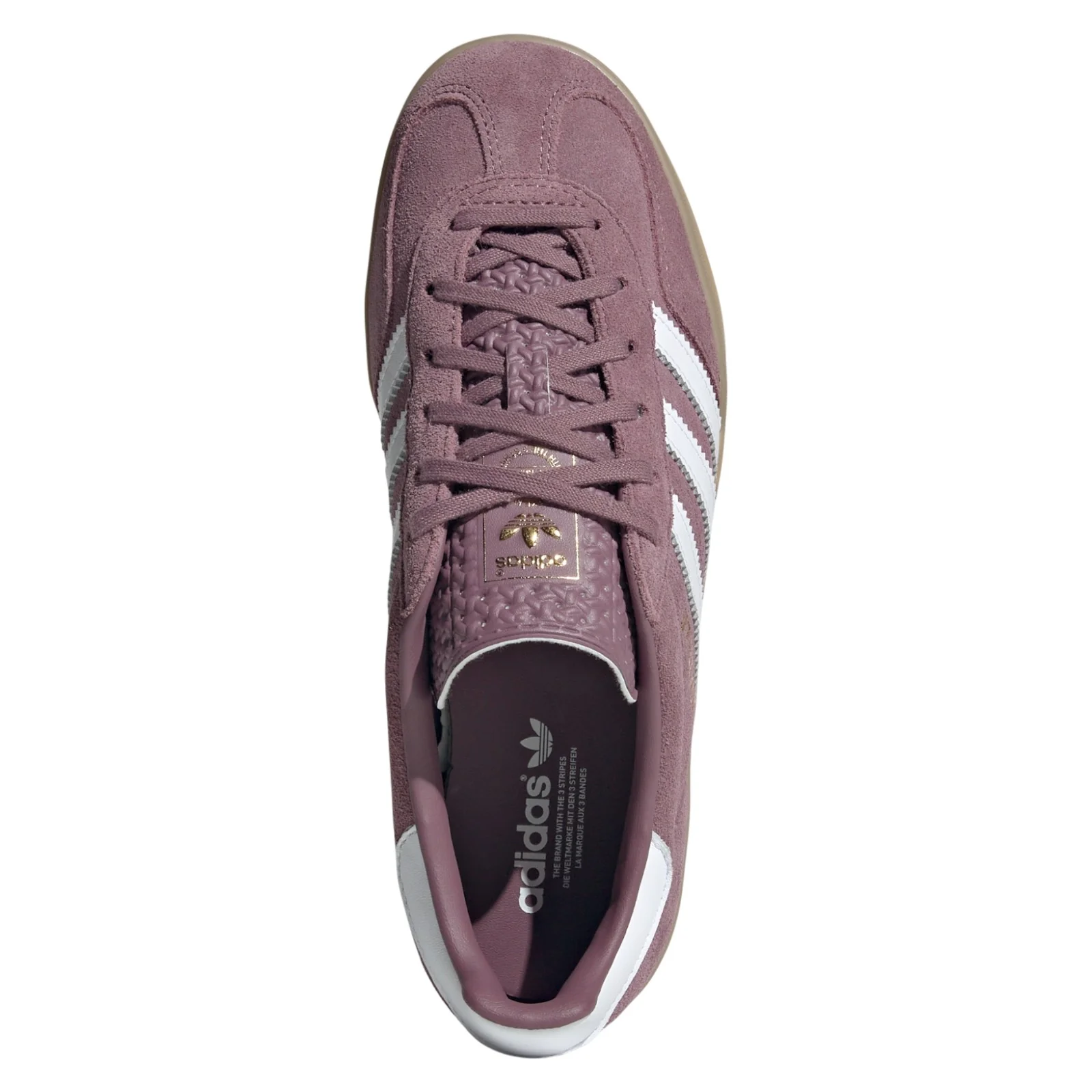 adidas Originals Womens Gazelle Indoor Shoes - Shadow Fig / Cloud White - Image 6