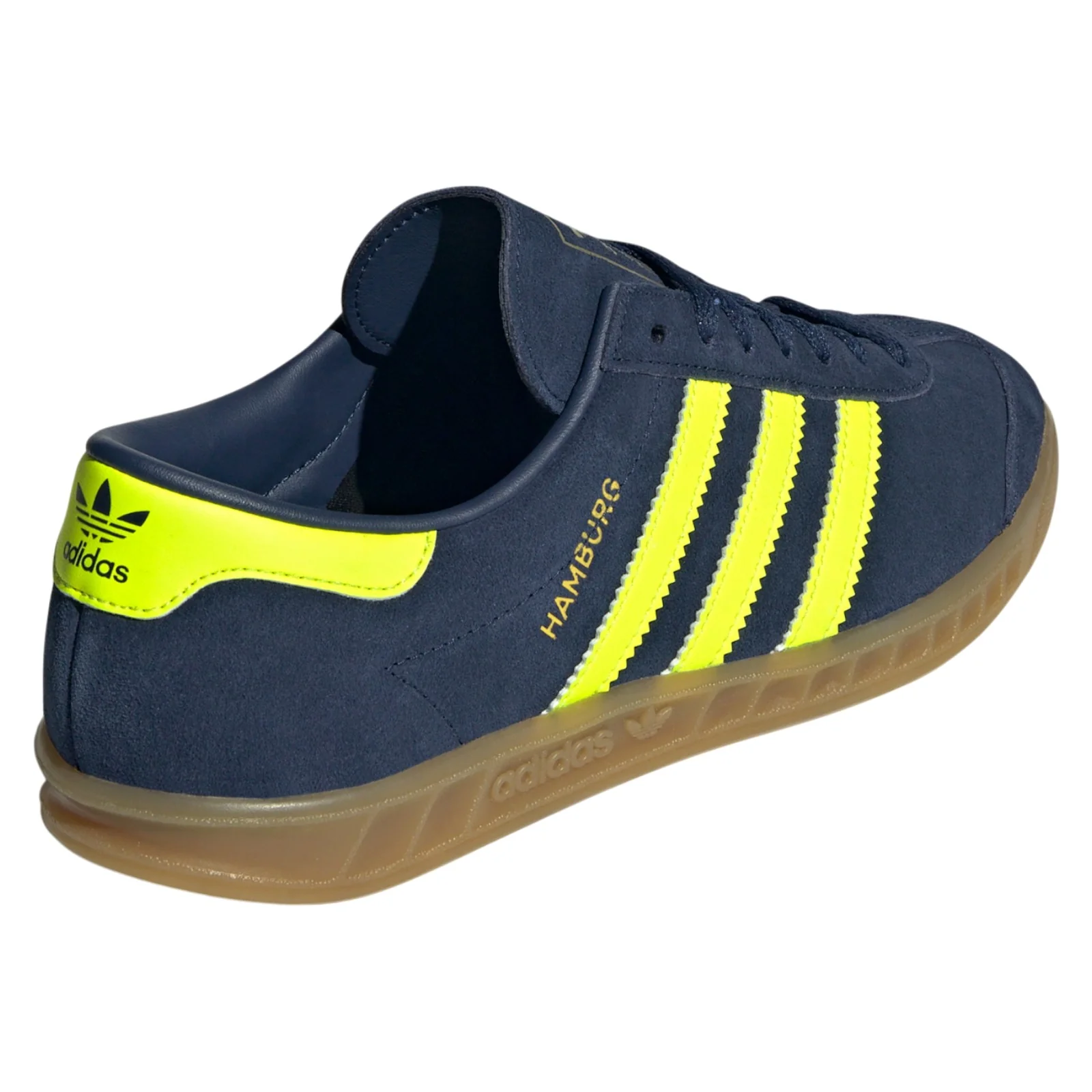 adidas Originals Womens Hamburg Shoes - Night Indigo / Solar Yellow - Image 3