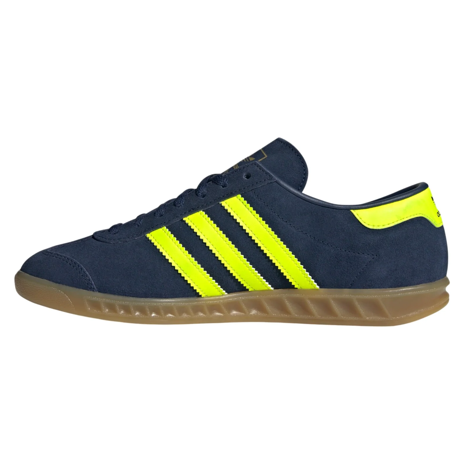 adidas Originals Womens Hamburg Shoes - Night Indigo / Solar Yellow - Image 8