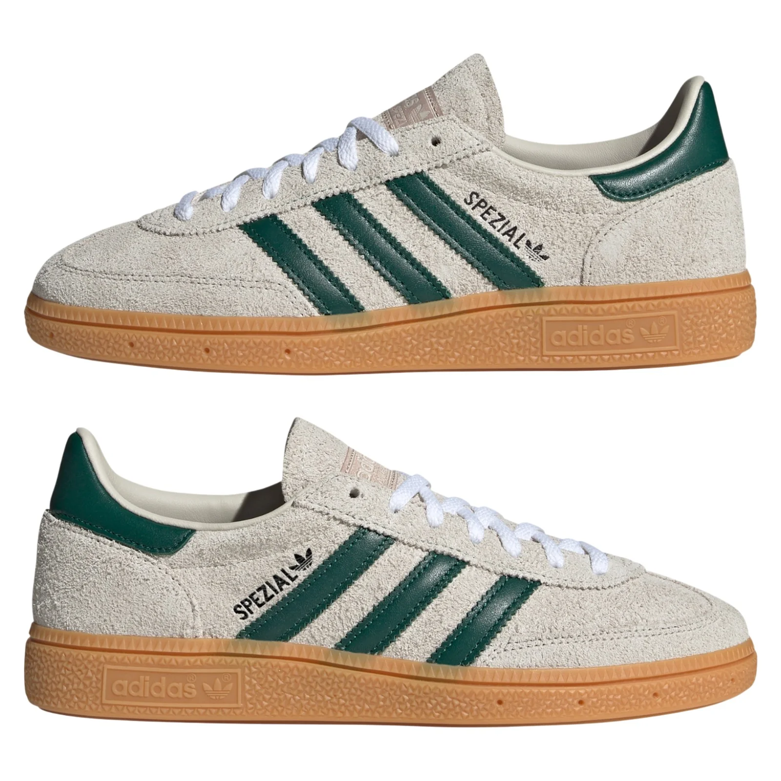 adidas Originals Womens Handball Spezial Shoes - Alumina / Collegiate Green - Image 9