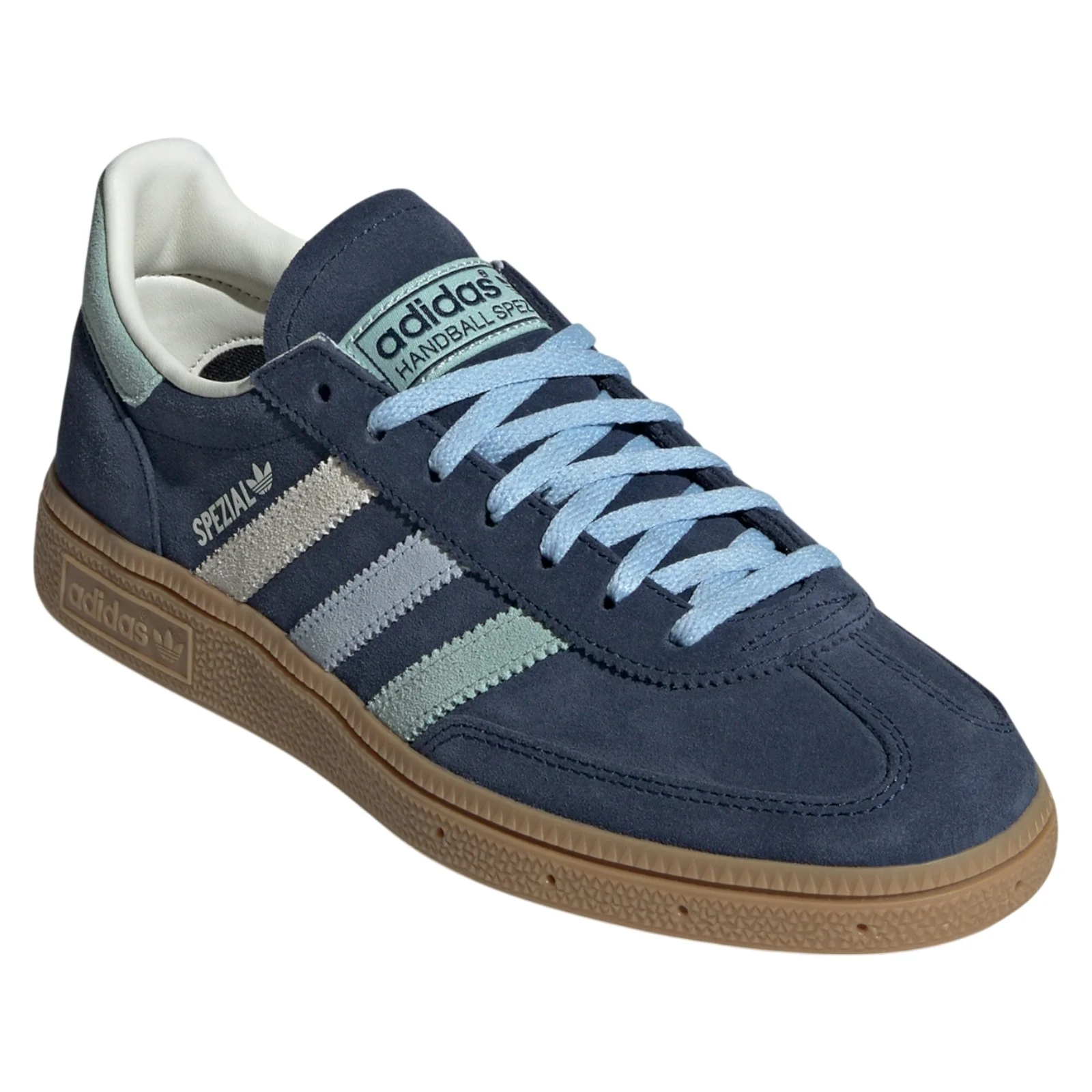 adidas Originals Womens Handball Spezial Shoes - Night Indigo / Hazy Green / Clear Sky - Image 2