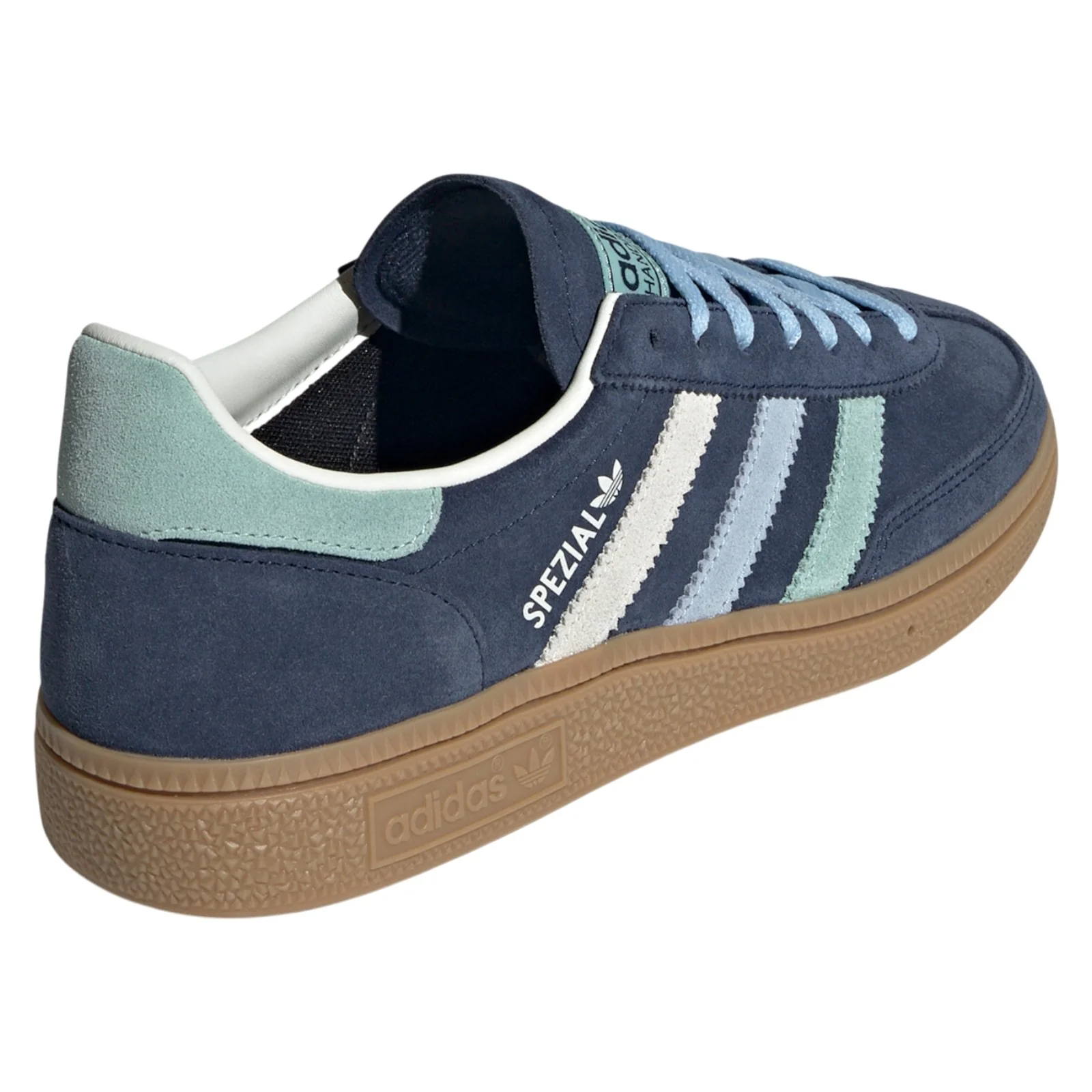 adidas Originals Womens Handball Spezial Shoes - Night Indigo / Hazy Green / Clear Sky - Image 3