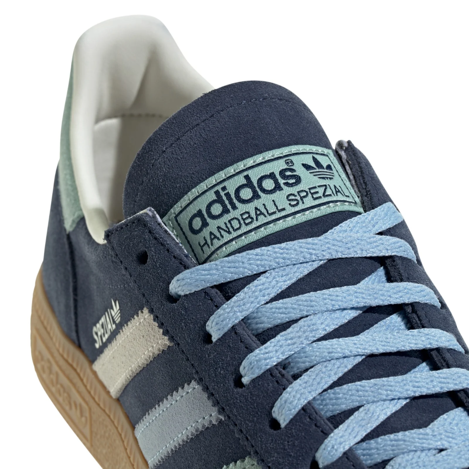adidas Originals Womens Handball Spezial Shoes - Night Indigo / Hazy Green / Clear Sky - Image 4