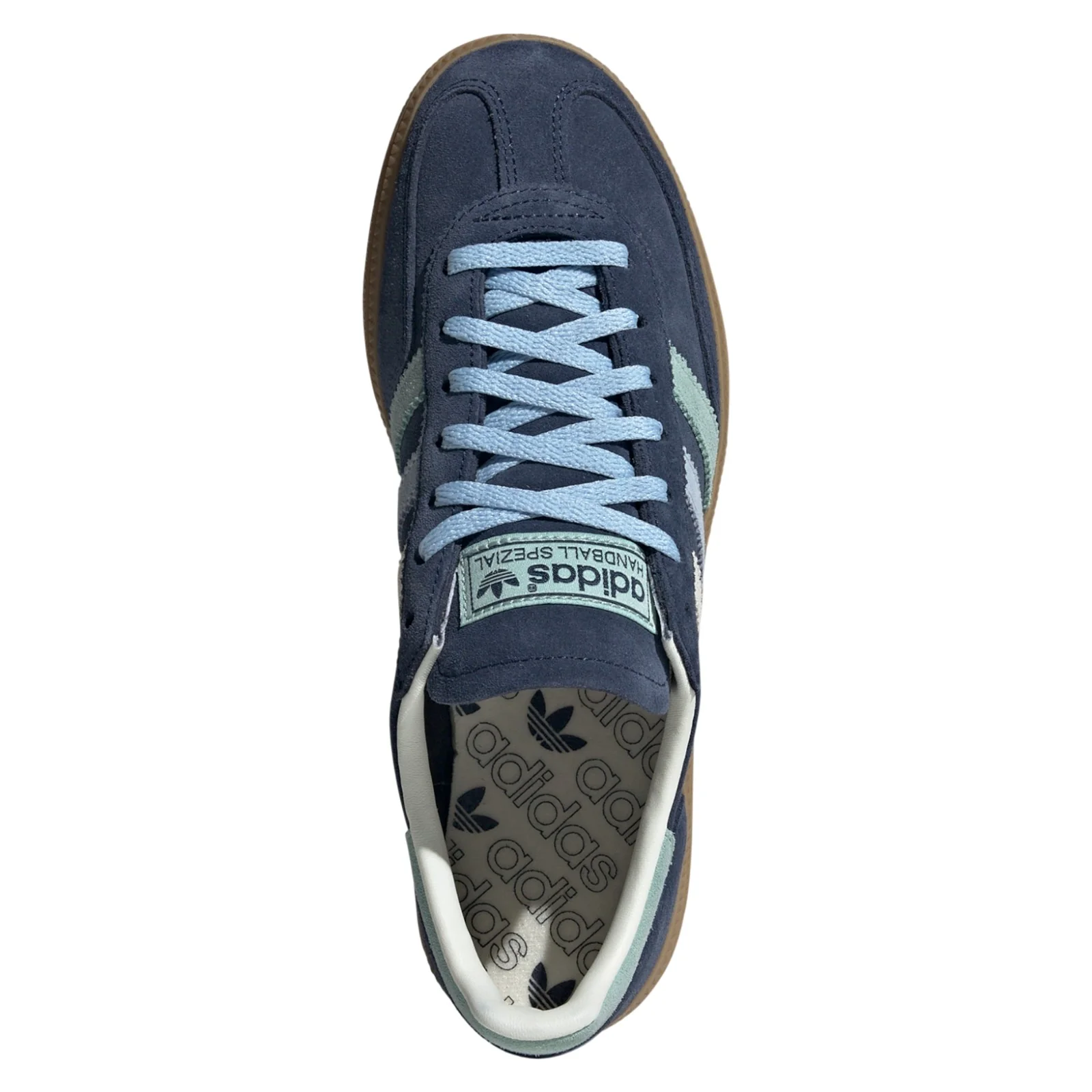 adidas Originals Womens Handball Spezial Shoes - Night Indigo / Hazy Green / Clear Sky - Image 5