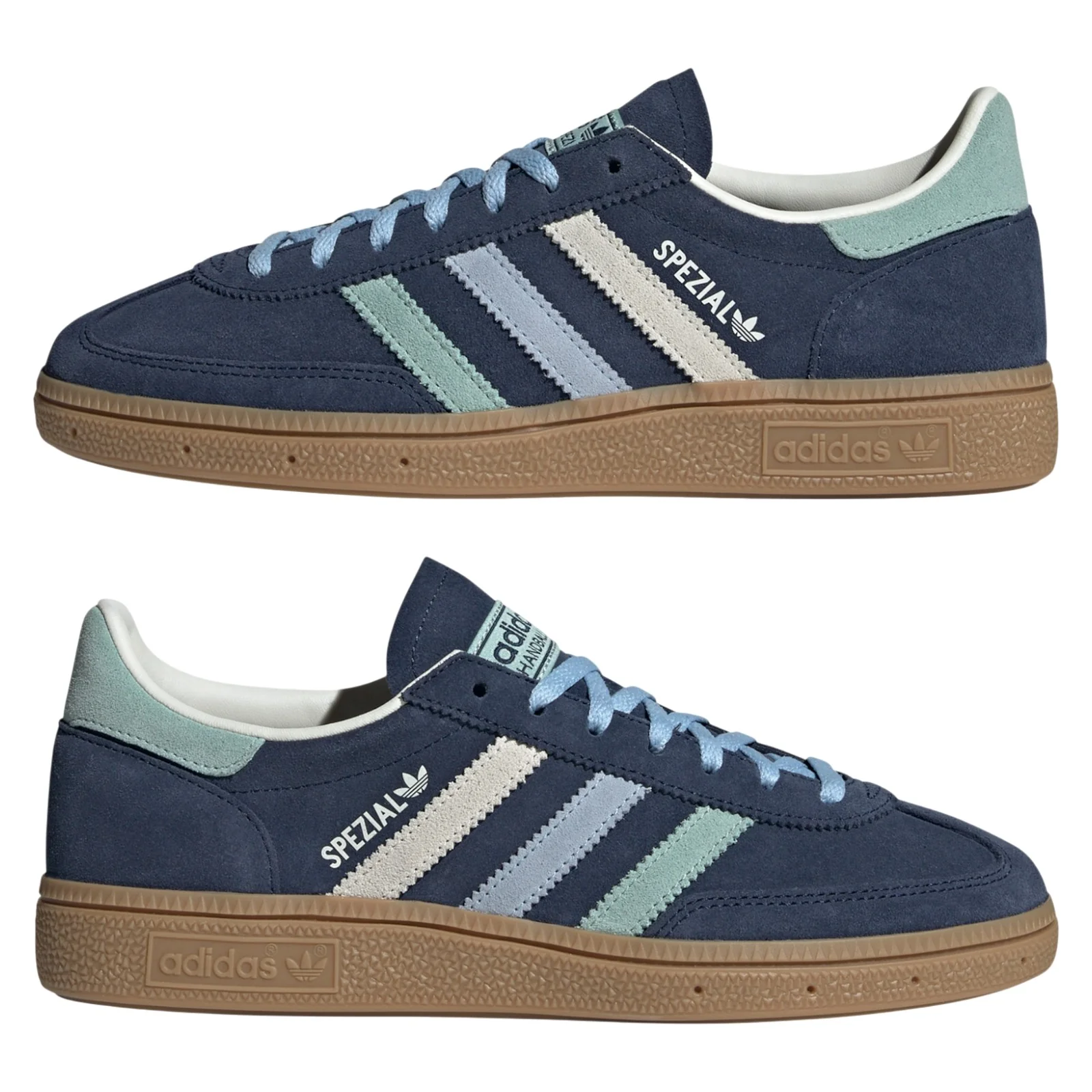 adidas Originals Womens Handball Spezial Shoes - Night Indigo / Hazy Green / Clear Sky - Image 8