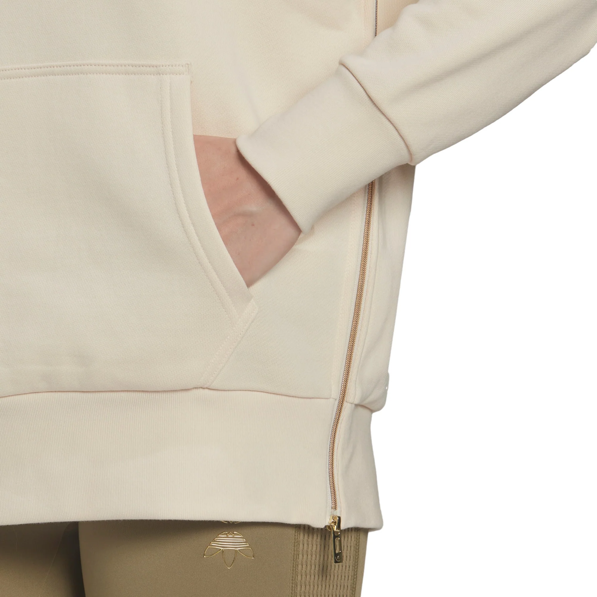 adidas Originals Womens Hoodie - Beige - Image 6