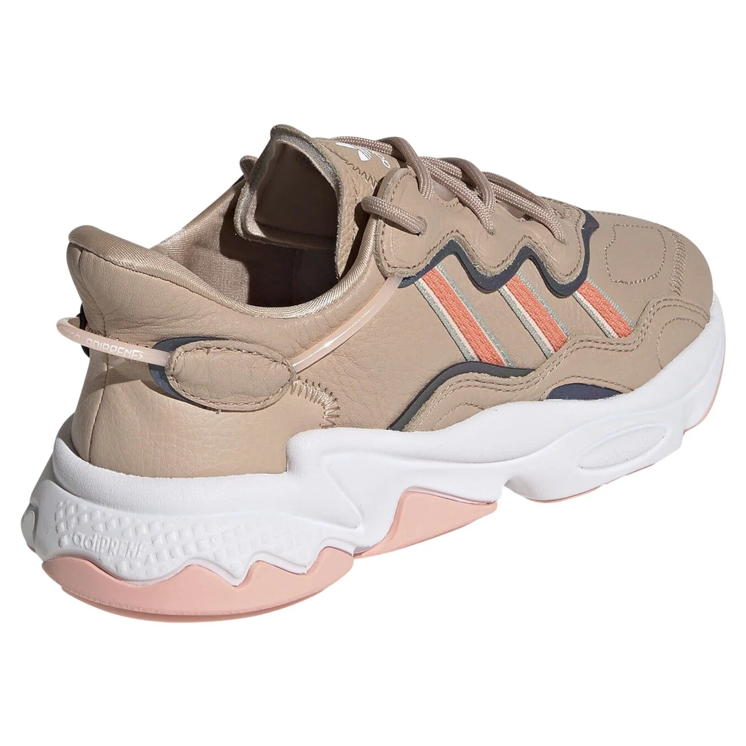 adidas Originals Womens Ozweego Shoes - Ash Pearl / Semi Coral - Image 3