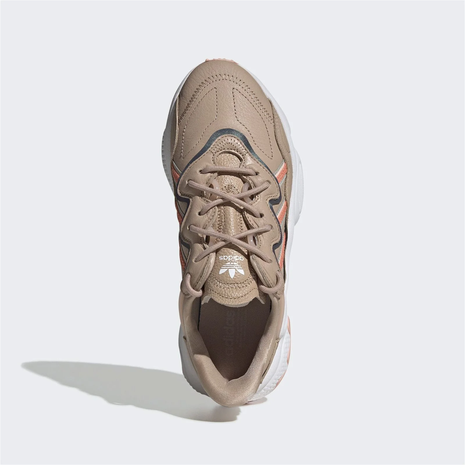 adidas Originals Womens Ozweego Shoes - Ash Pearl / Semi Coral - Image 4