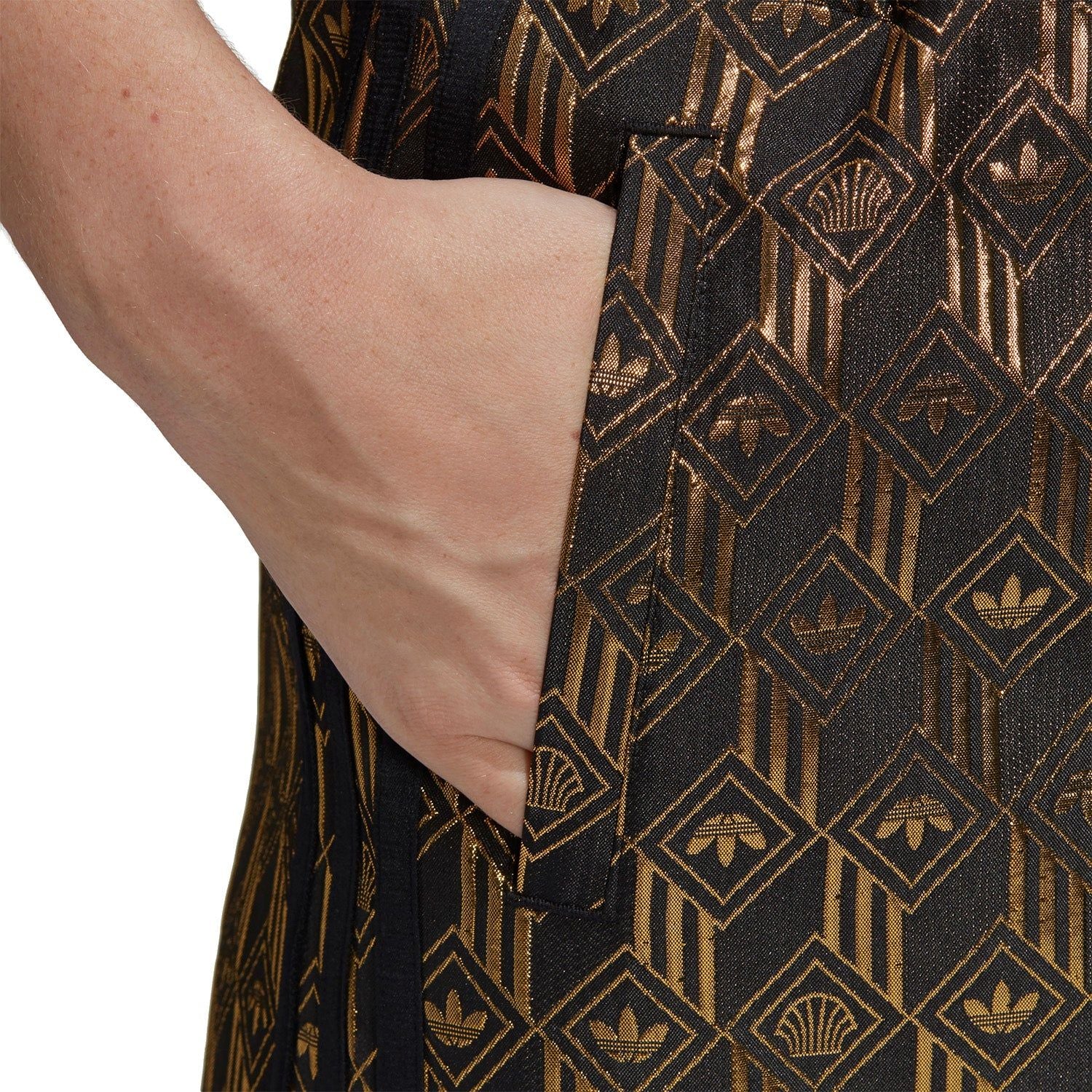 adidas Originals Women's Premium Superstar Track Pants - Black & Gold - Image 4