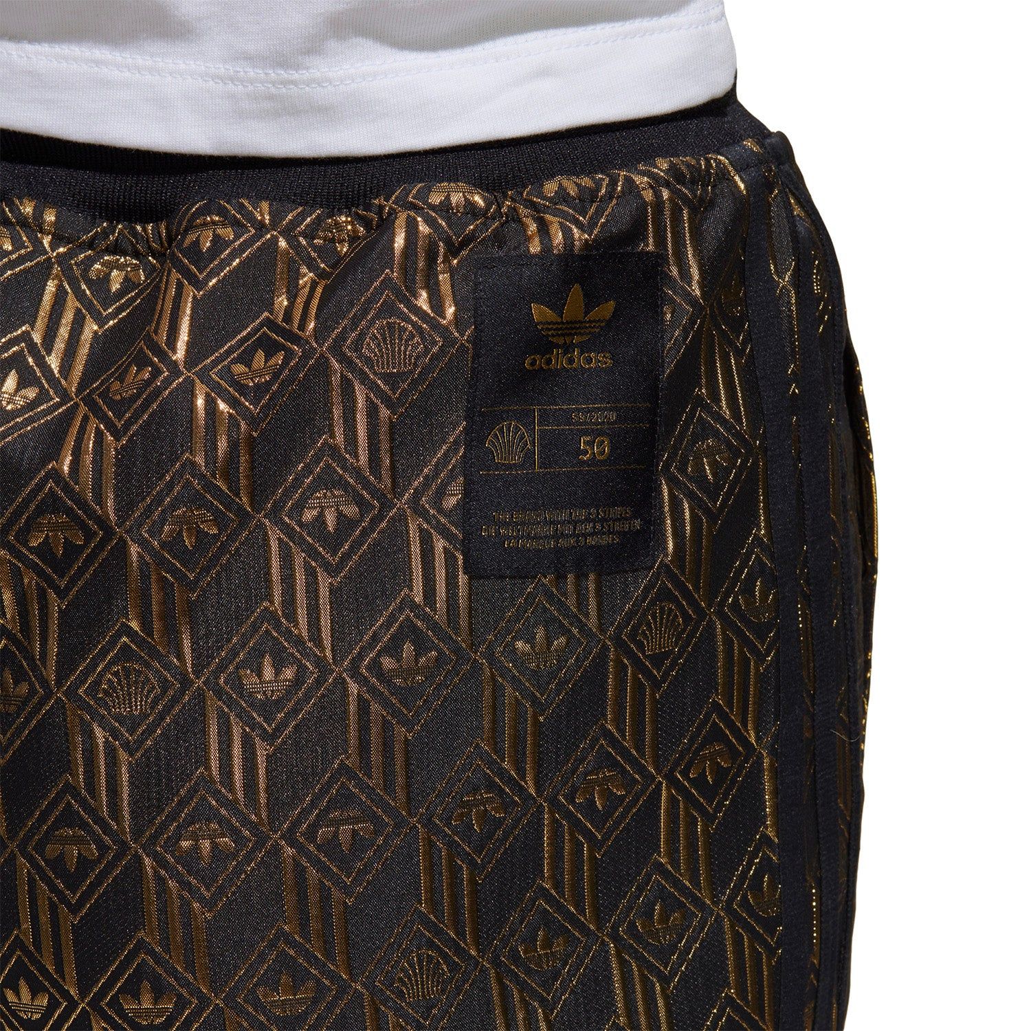 adidas Originals Women's Premium Superstar Track Pants - Black & Gold - Image 5