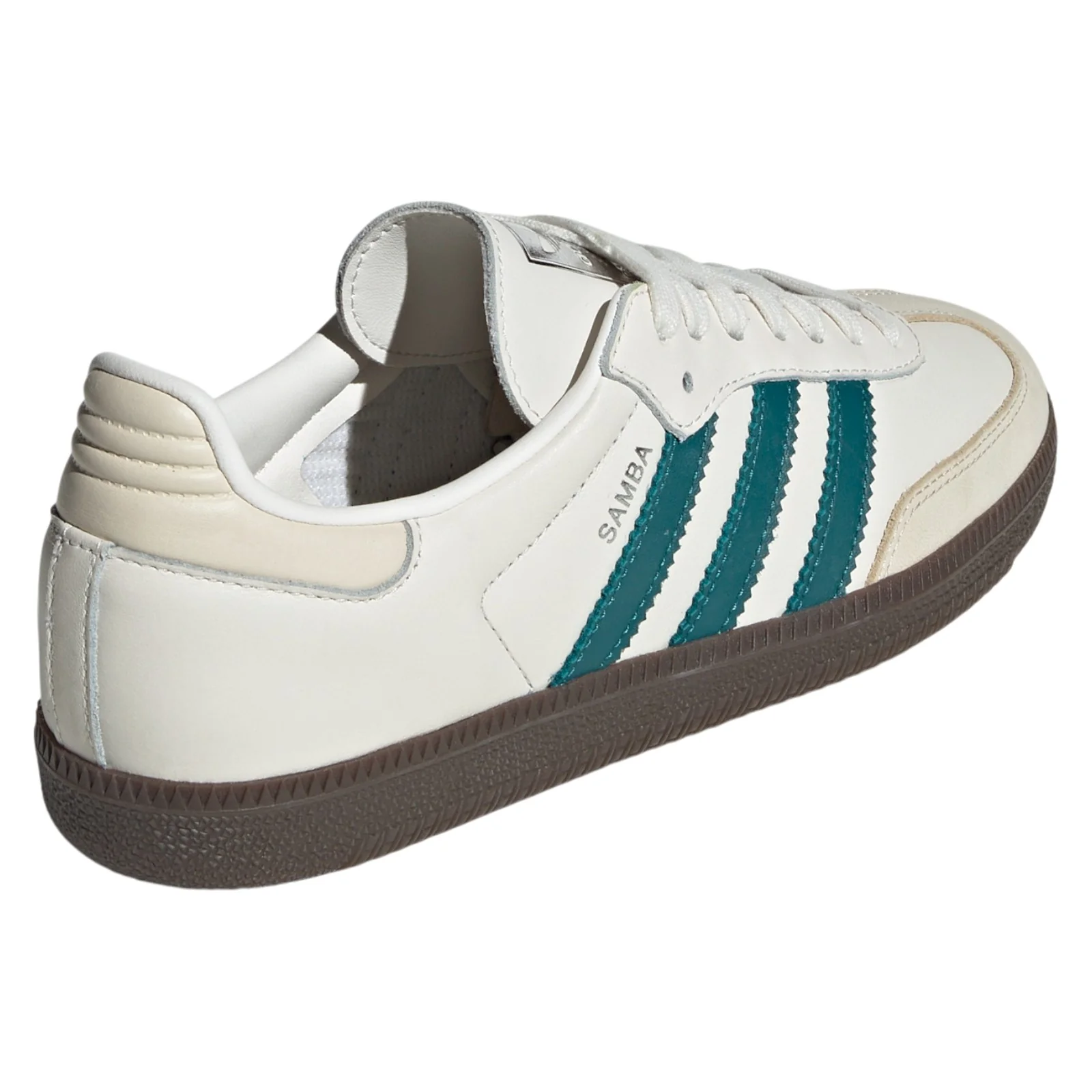 adidas Originals Women's Samba OG Shoes - Cloud White / Legacy Teal - Image 3