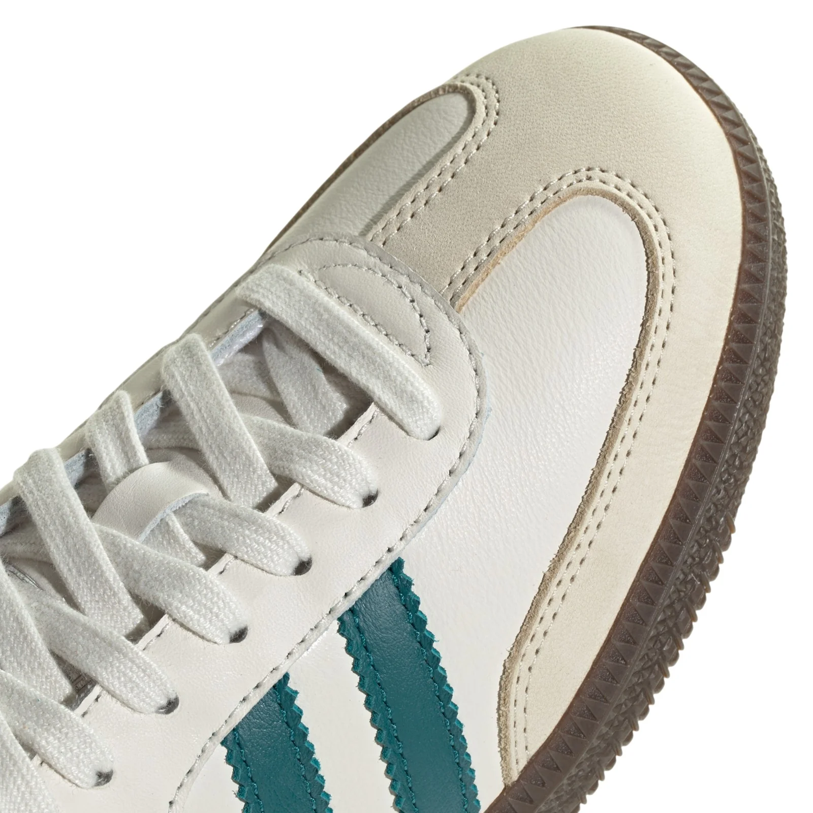 adidas Originals Women's Samba OG Shoes - Cloud White / Legacy Teal - Image 4
