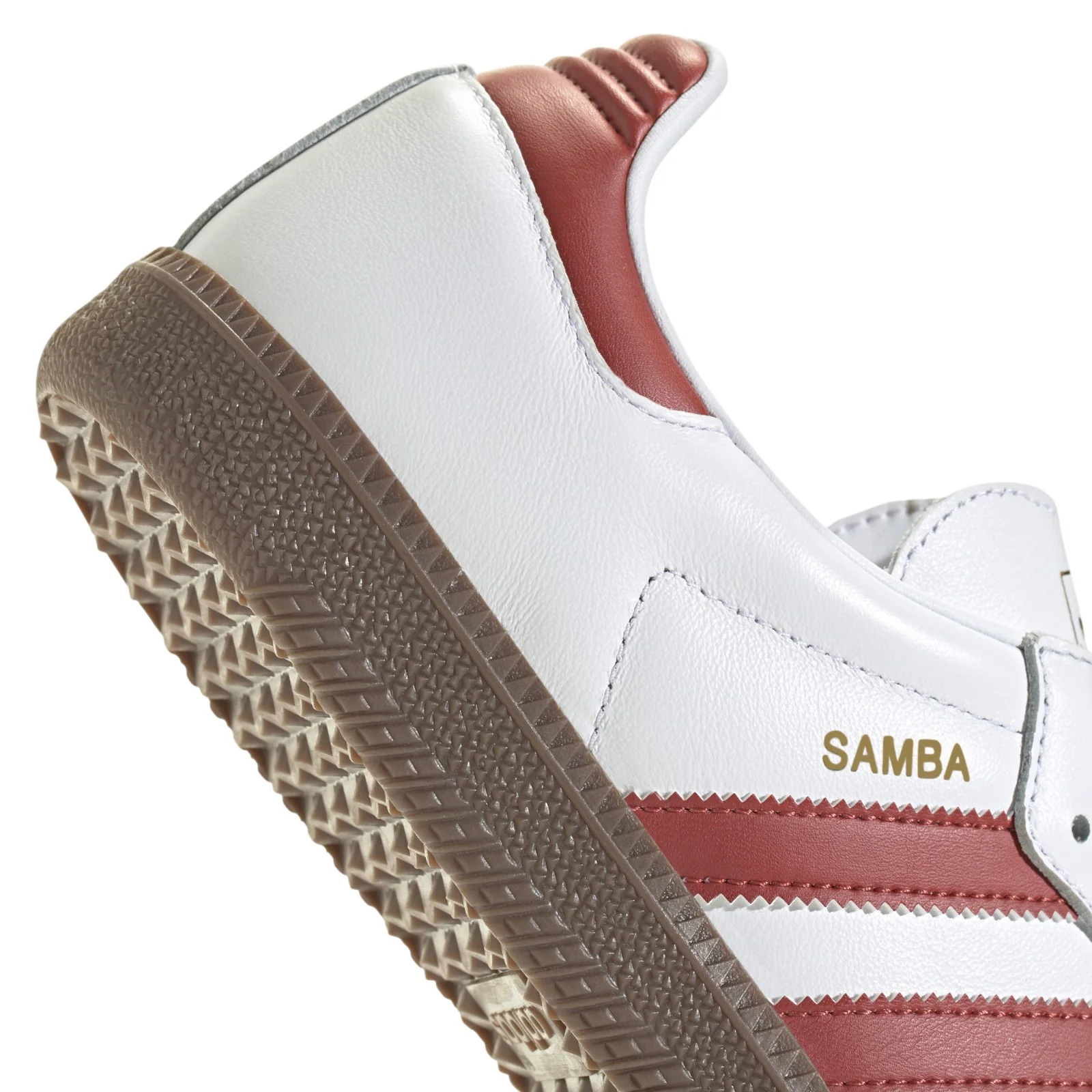 adidas Originals Womens Samba OG Shoes - Cloud White / Preloved Ruby - Image 5