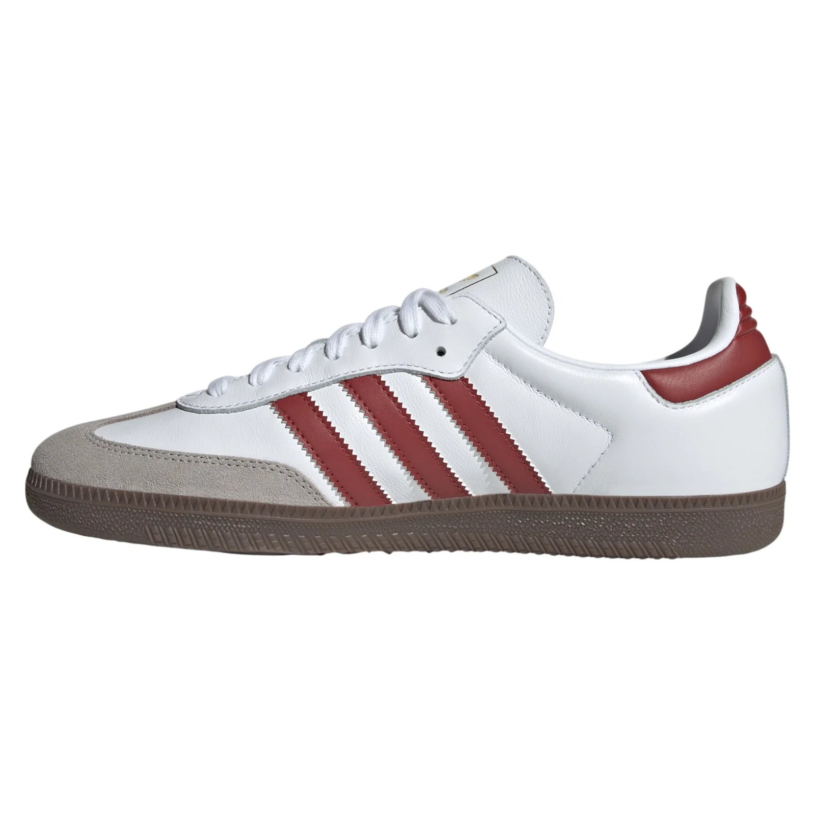 adidas Originals Womens Samba OG Shoes - Cloud White / Preloved Ruby - Image 8