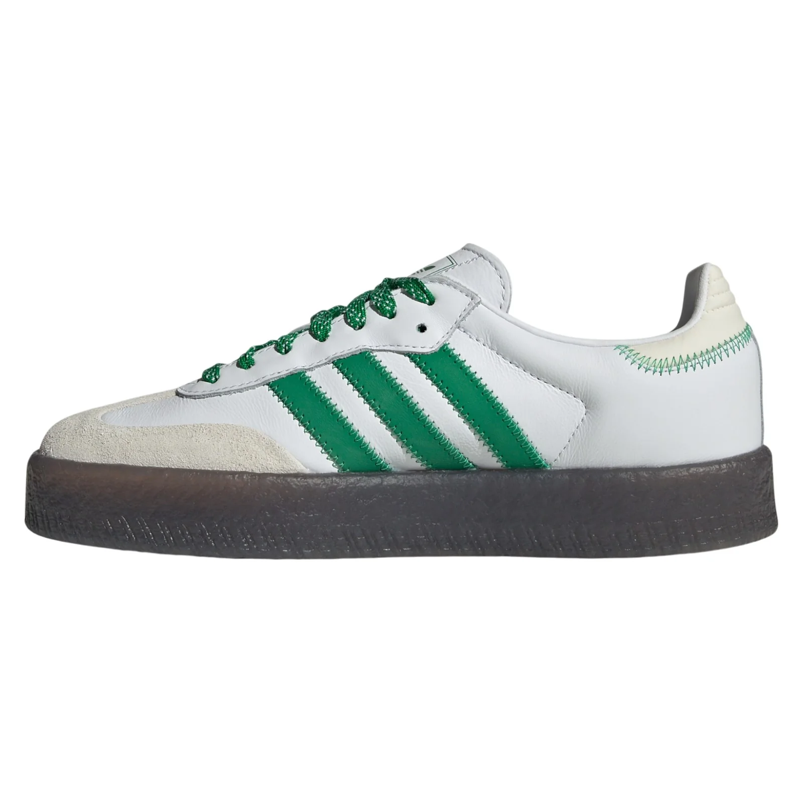 adidas Originals Women's Sambae Shoes - Cloud White / Green - Image 8
