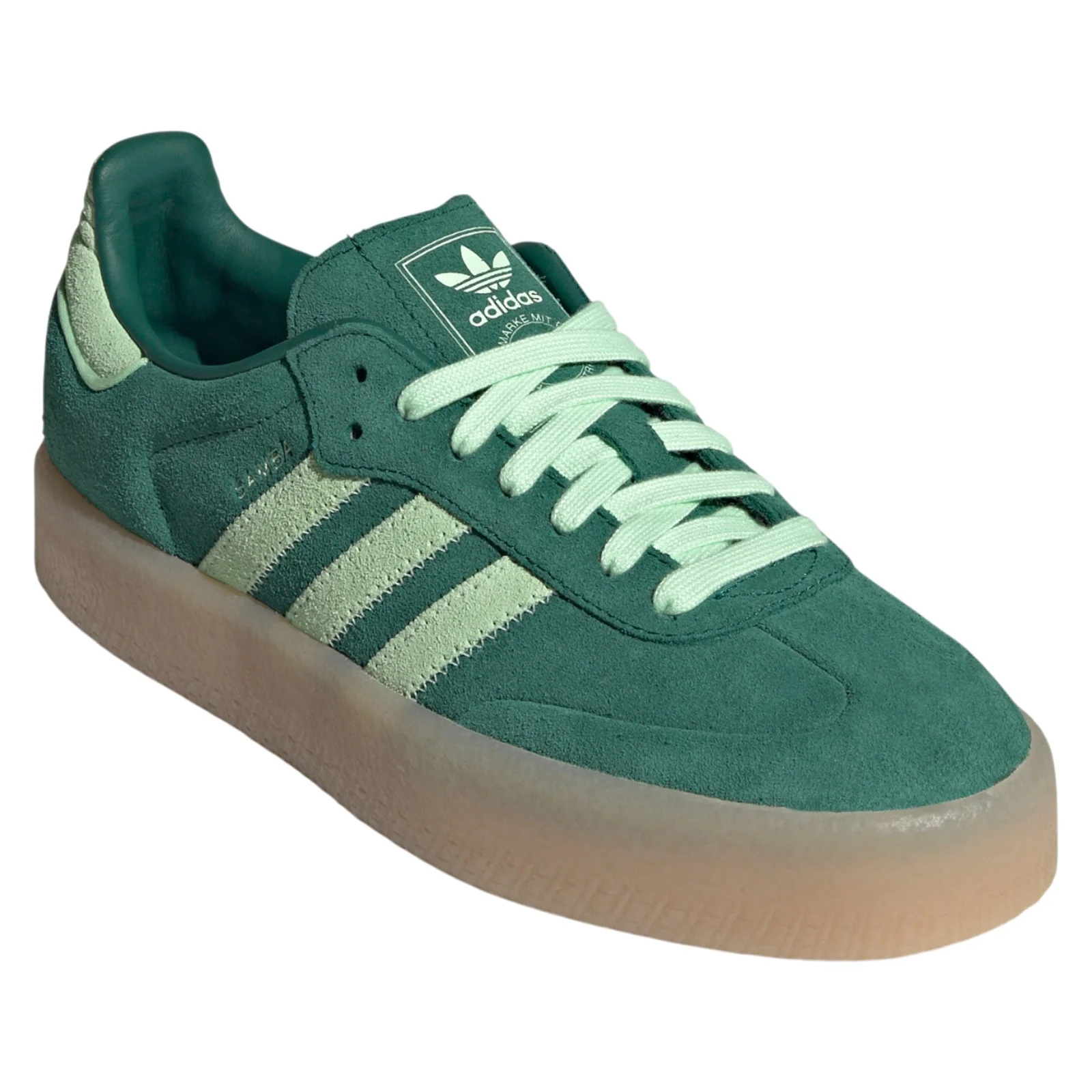 adidas Originals Womens Sambae Shoes - Green - Image 2