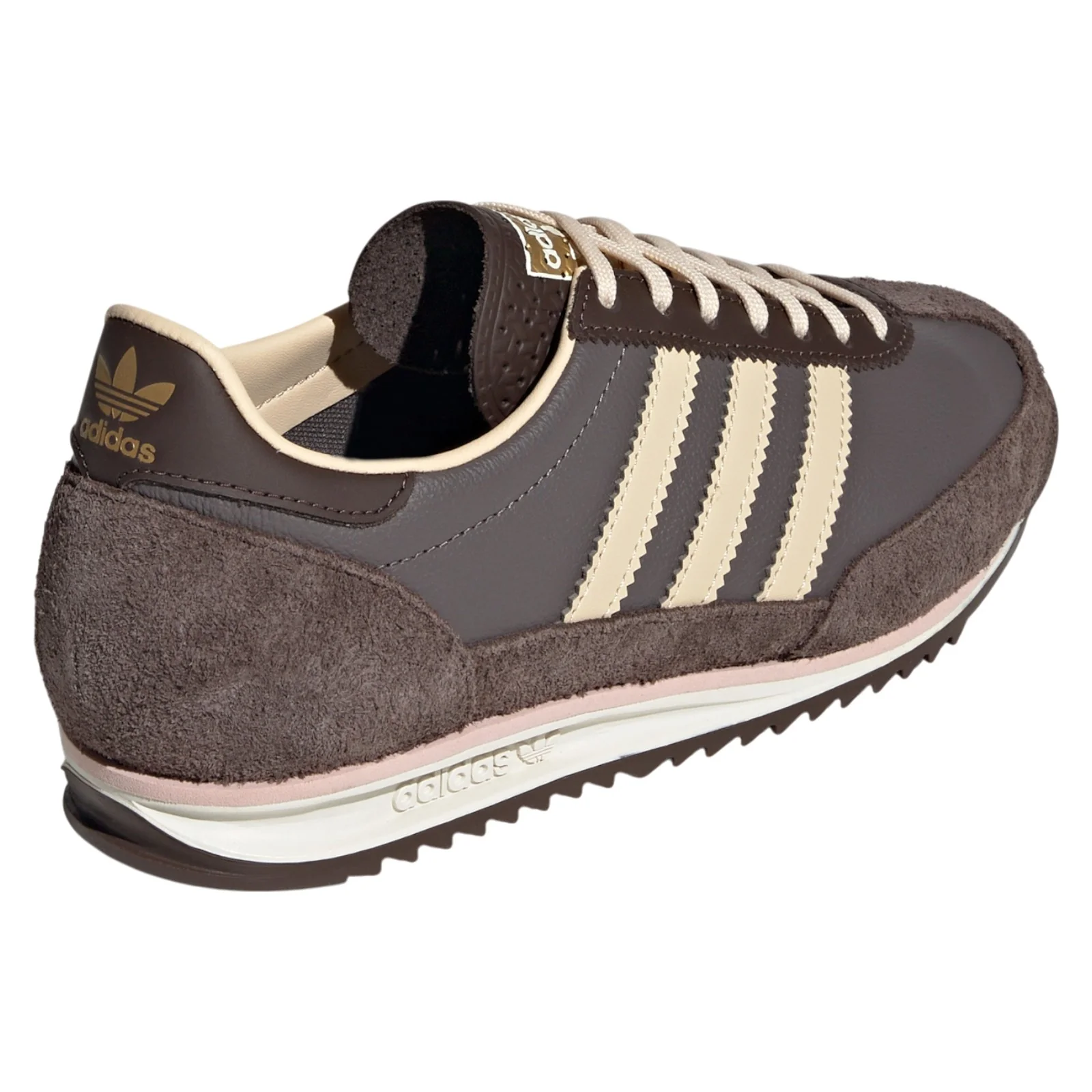 adidas Originals Womens SL 72 OG Shoes - Brown / Crystal Sand - Image 3