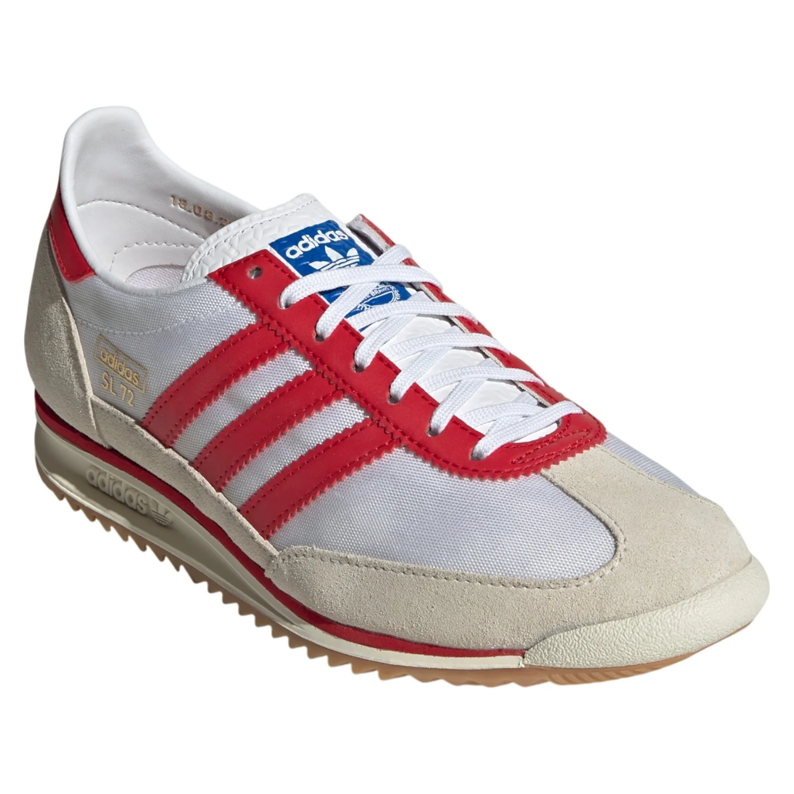 adidas Originals Womens SL 72 OG Shoes - Cloud White / Better Scarlet - Image 2